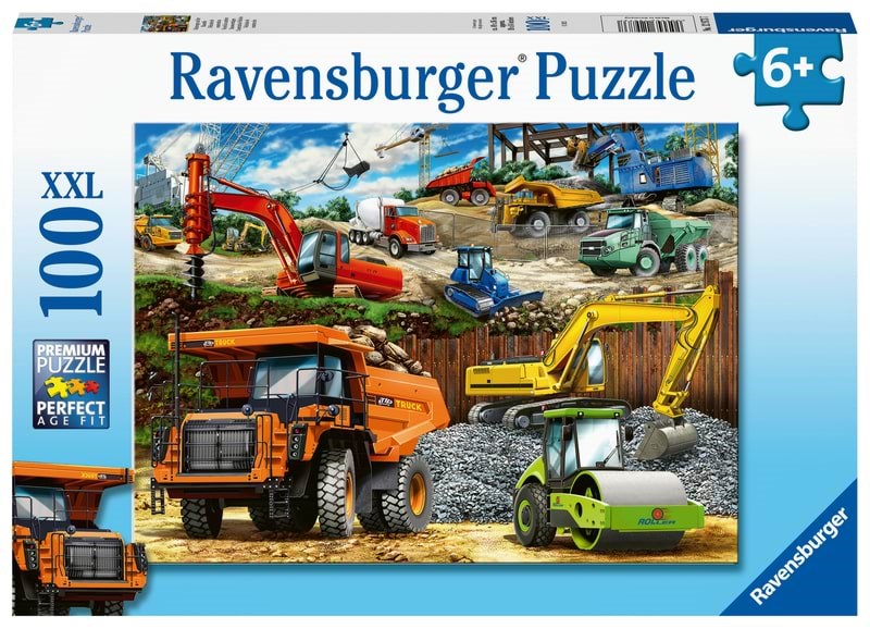 Ravensburger Construction Vehicles 100p Puslespil 10112973