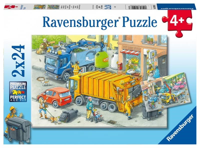 Ravensburger Working Trucks 2x24p Puslespil 10105096