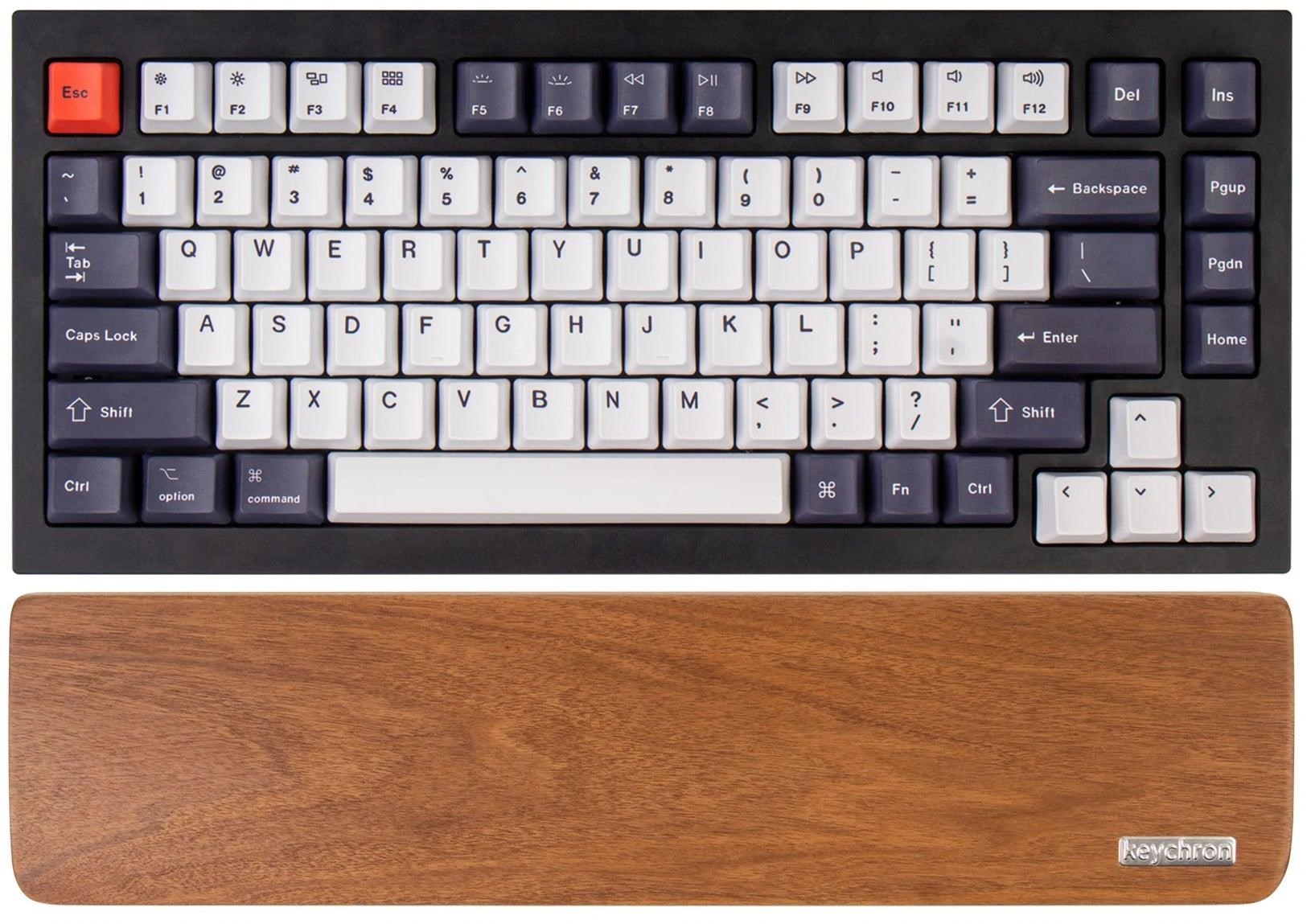 Keychron Walnut Wood Palmrest for Q1 / Q1 Pro / Q2 / Q2 Pro / V2 - Håndledsstøtte - Brun Tastatur X002WFQIDF