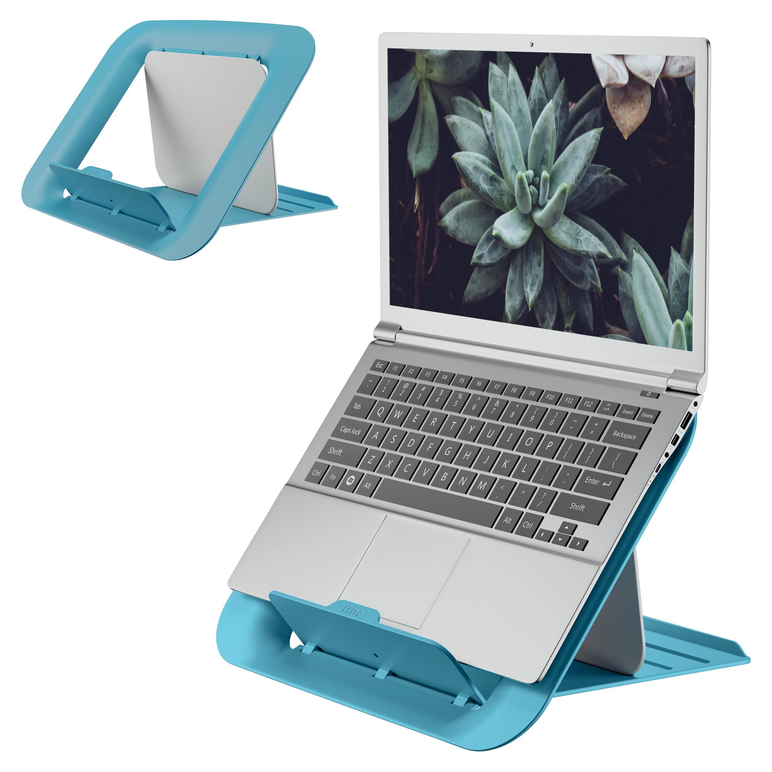 Leitz Ergo Cosy justerbar laptop stand, 80% recirkuleret plast Rolig blå