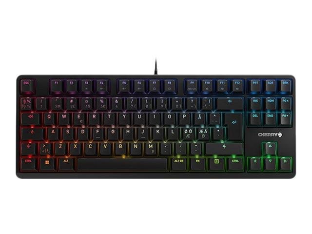 Cherry G80-3000N RGB TKL - Gaming Tastatur - Uden Numpad - Nordisk - Sort Tastatur G80-3833LWBPN-2