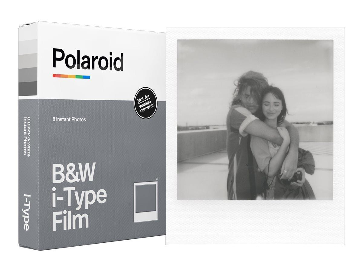 Polaroid Black & White Film i-Type (8 exposures) - White Frame Fotofilm 006001