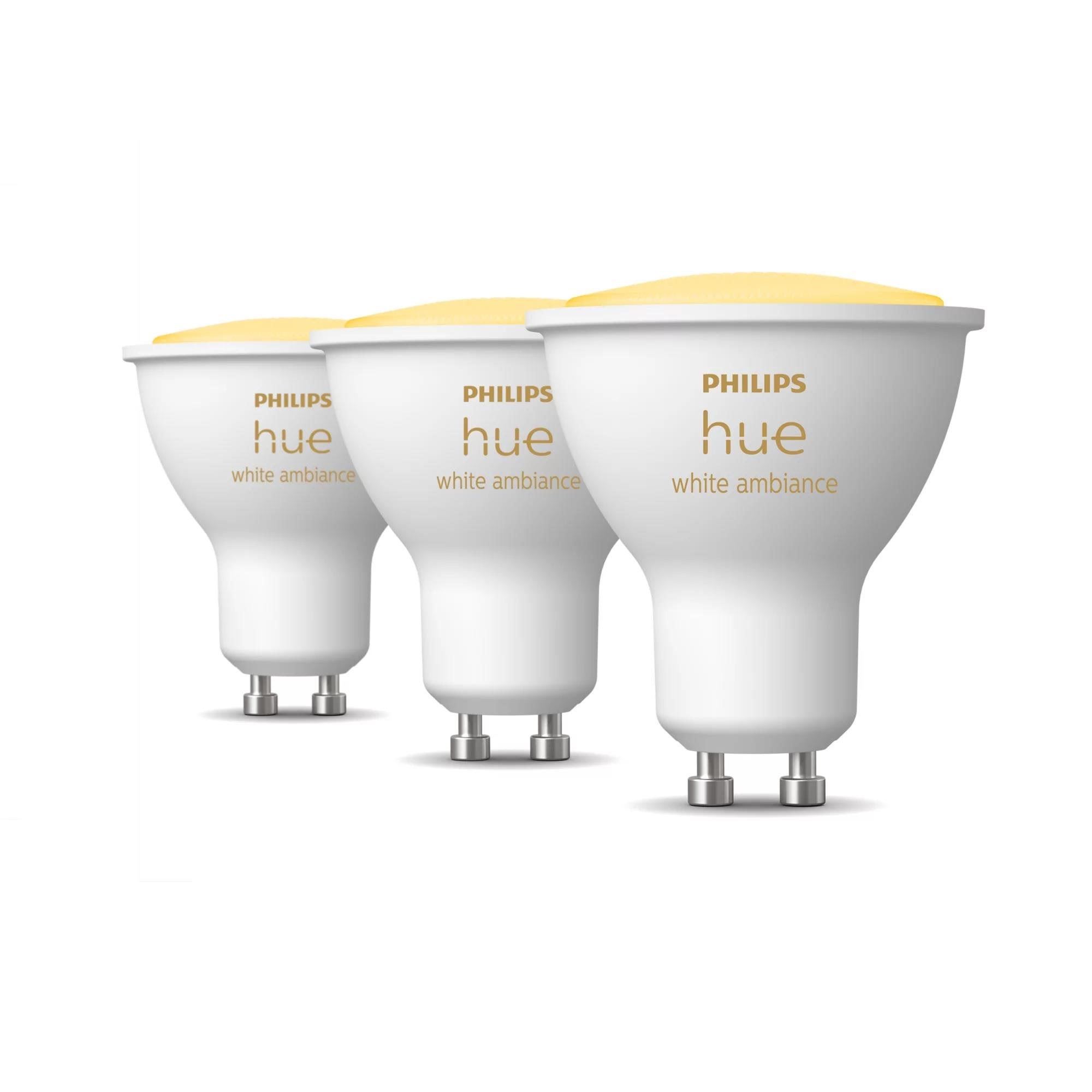 Philips Hue White Ambiance GU10 Spot - 3-Pakke Smart Home 929001953312