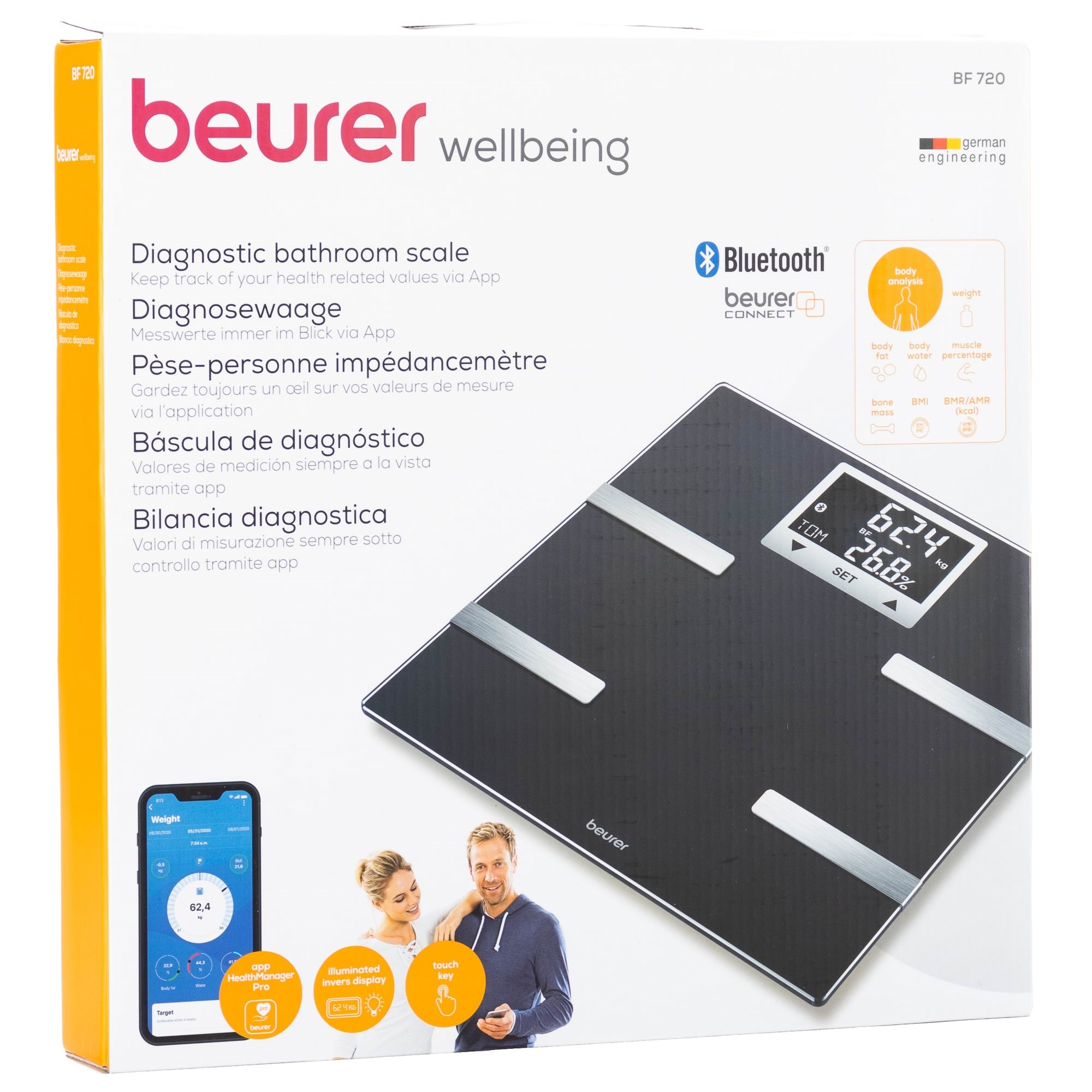 Beurer Badevægt BF 720 - bathroom scale Badevægt 74938