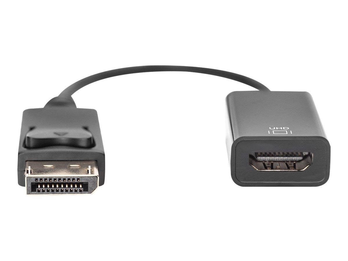 DIGITUS Active DisplayPort til HDMI Adapter Skærmkabel Sort DB-340415-002-S