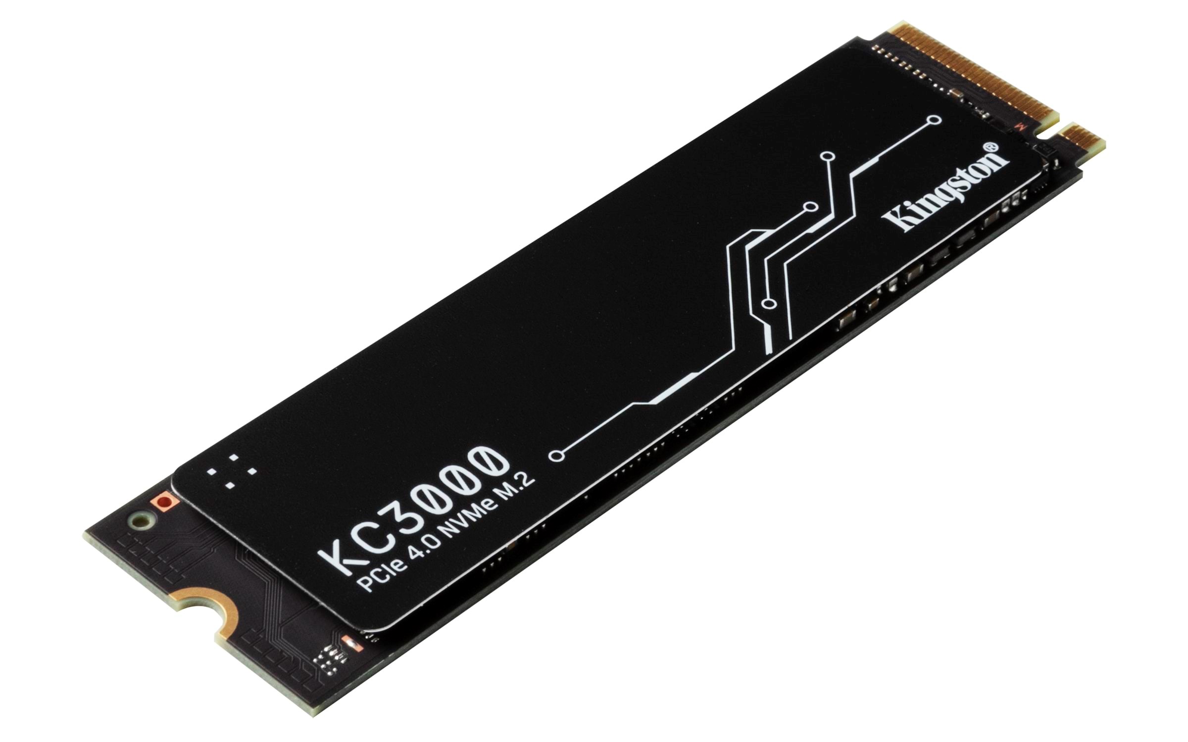 Kingston KC3000 SSD - 2TB - PCIe 4.0 - M.2 2280 Ssd Harddisk Sort SKC3000D/2048G