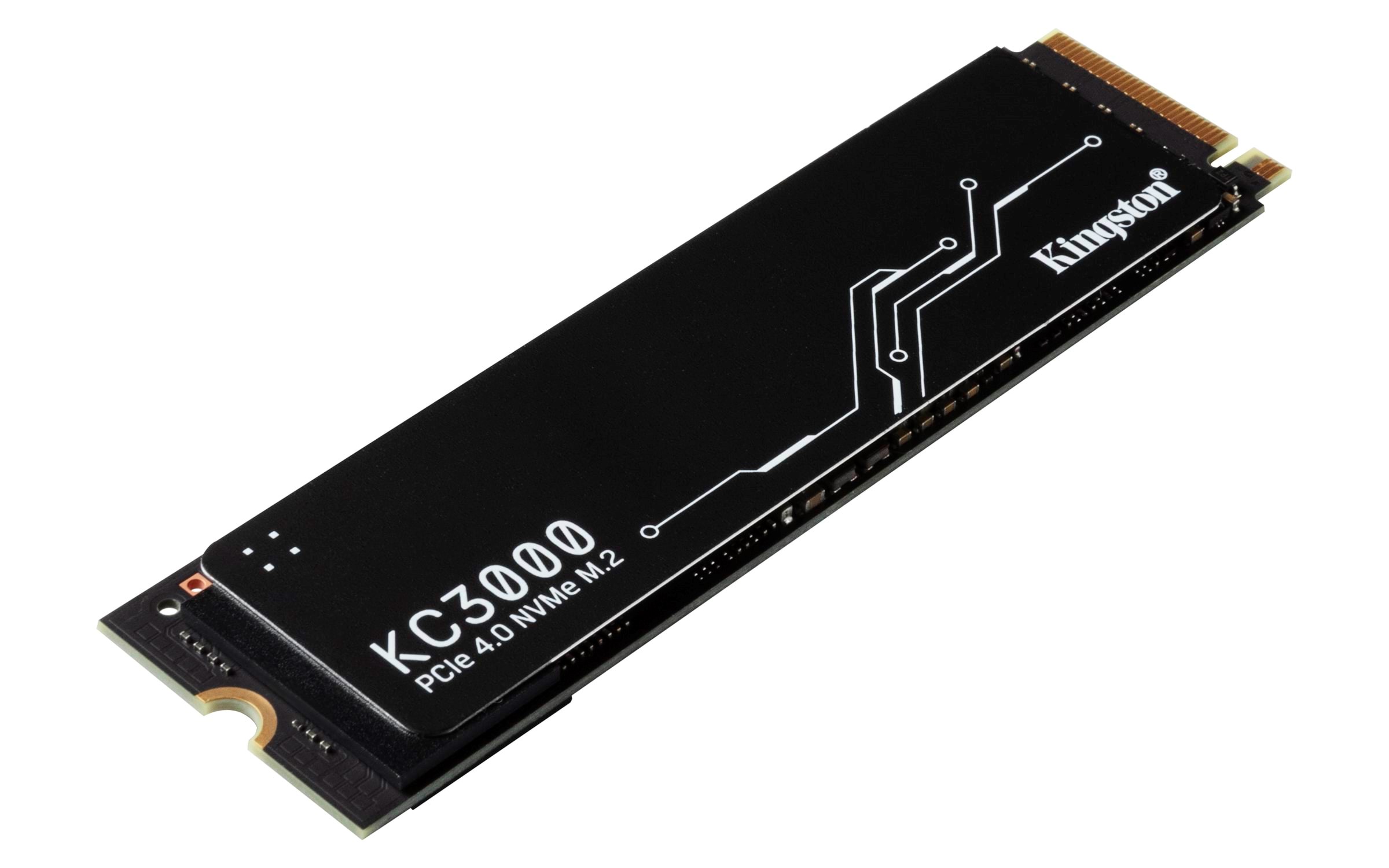Kingston KC3000 SSD - 4TB - PCIe 4.0 - M.2 2280 Ssd Harddisk Sort SKC3000D/4096G
