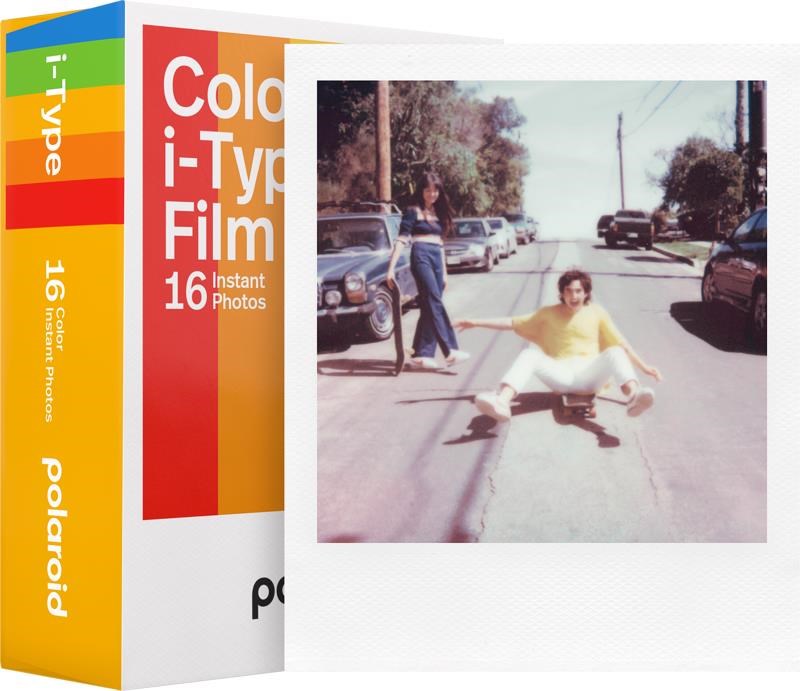 Polaroid Color Film i-Type (8 exposures) - White Frame - 2-Pack Fotofilm 006009