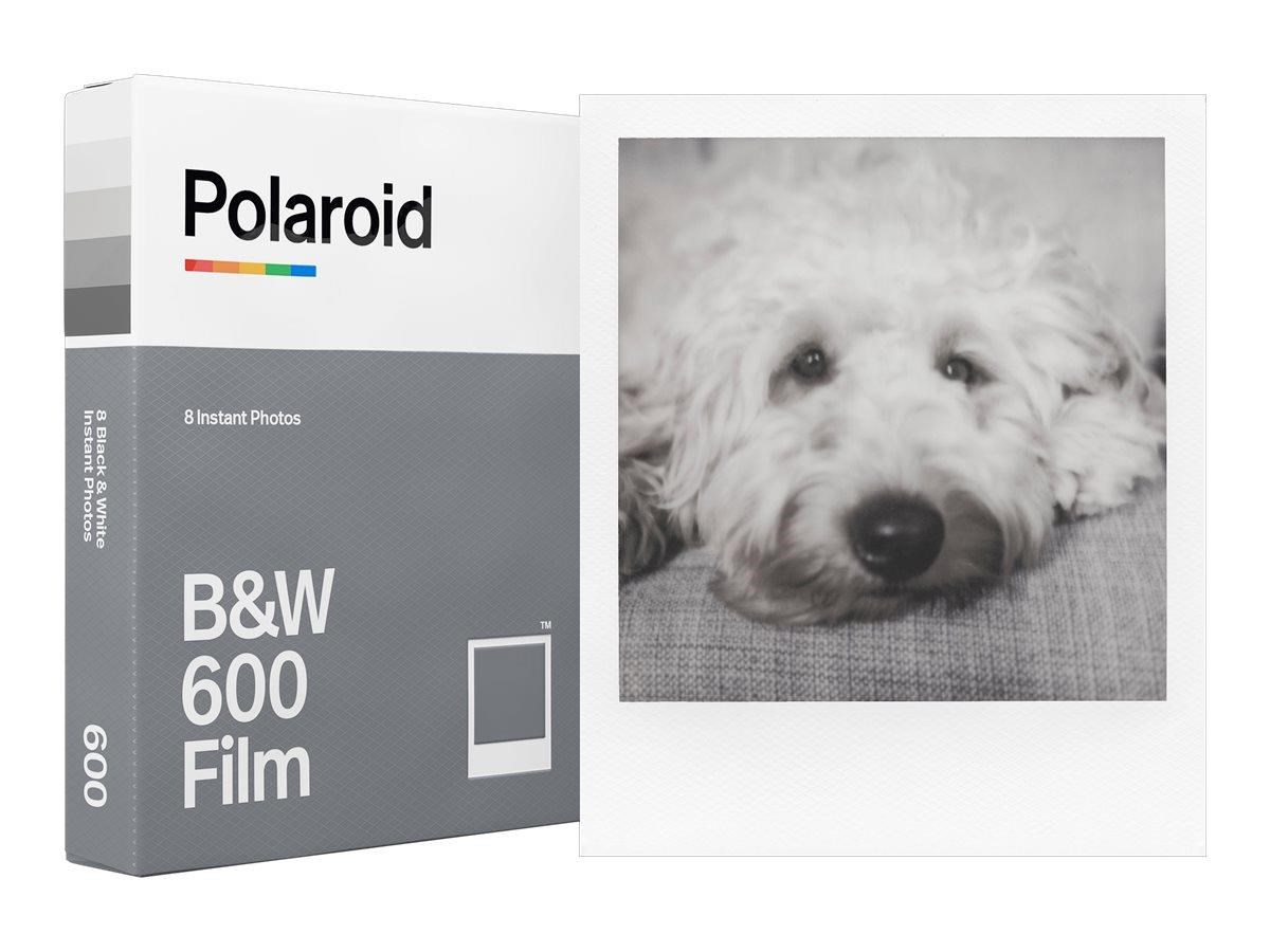 Polaroid Black & White Film 600 Type (8 Exposures) - White Frame Fotofilm 006003