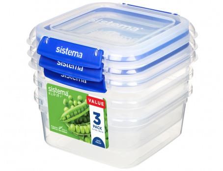 Sistema Square Klip It Plus 3 Pack 1.15 L Køkkentilbehør 881630
