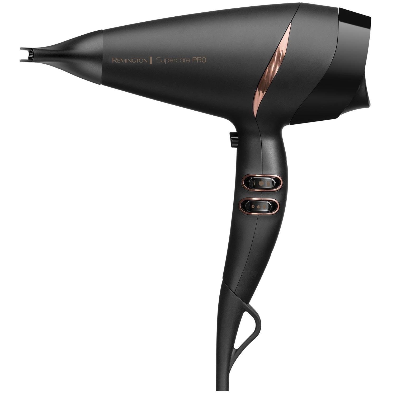 REMINGTON Hårtørrer Supercare PRO 2200 AC7200 - 2200 W Hørtørrer Sort