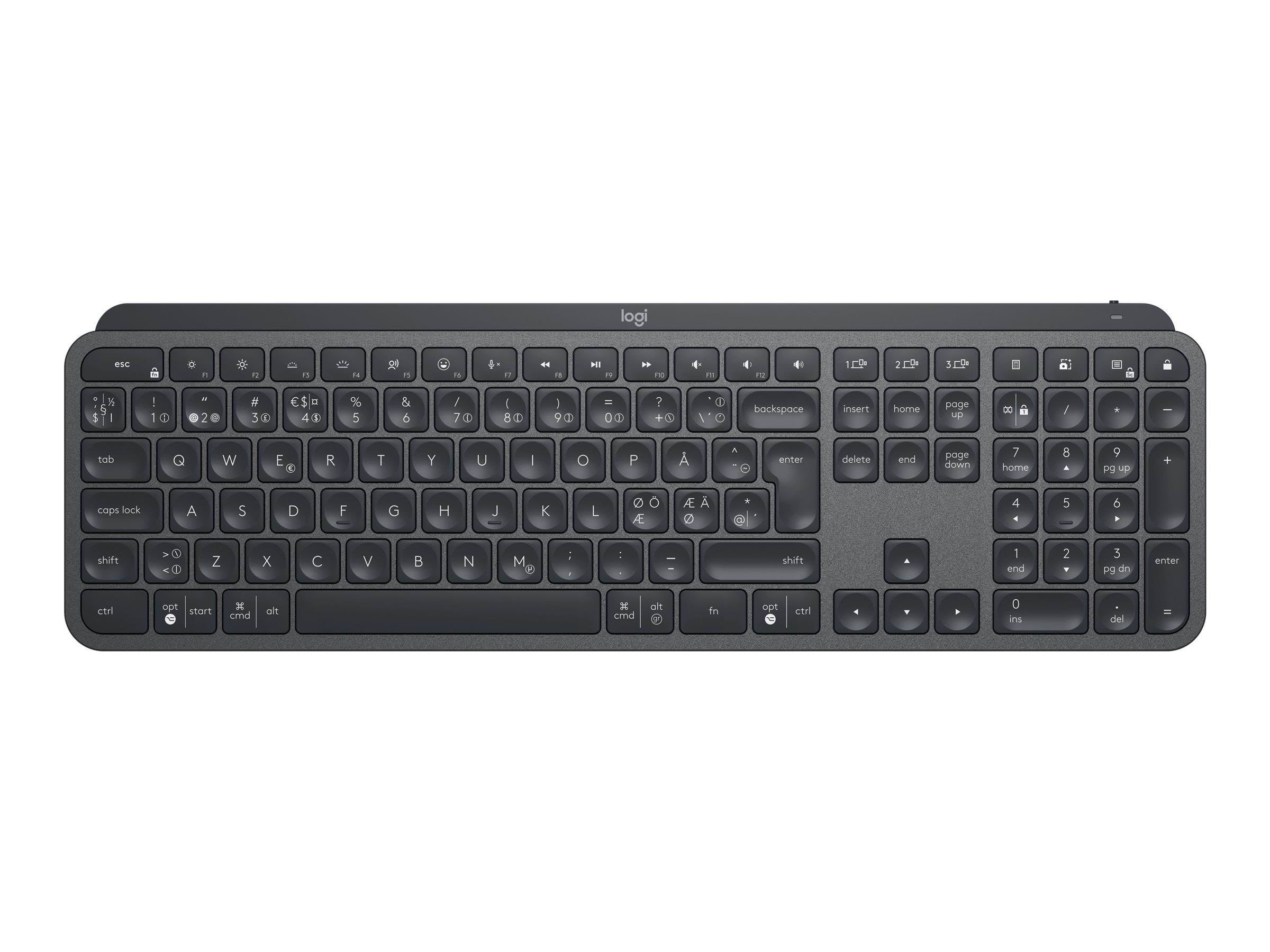 Logitech MX Keys for Business - ND - Tastatur - Nordisk - Sort Tastatur 920-010249