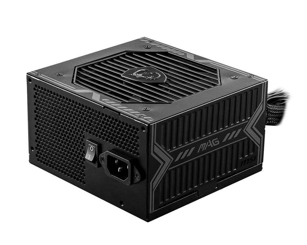 MSI MAG A550BN Strømforsyning - 550 Watt - 120 mm - ATX 3.0 - 80 Plus Bronze certified Strømforsyning Sort