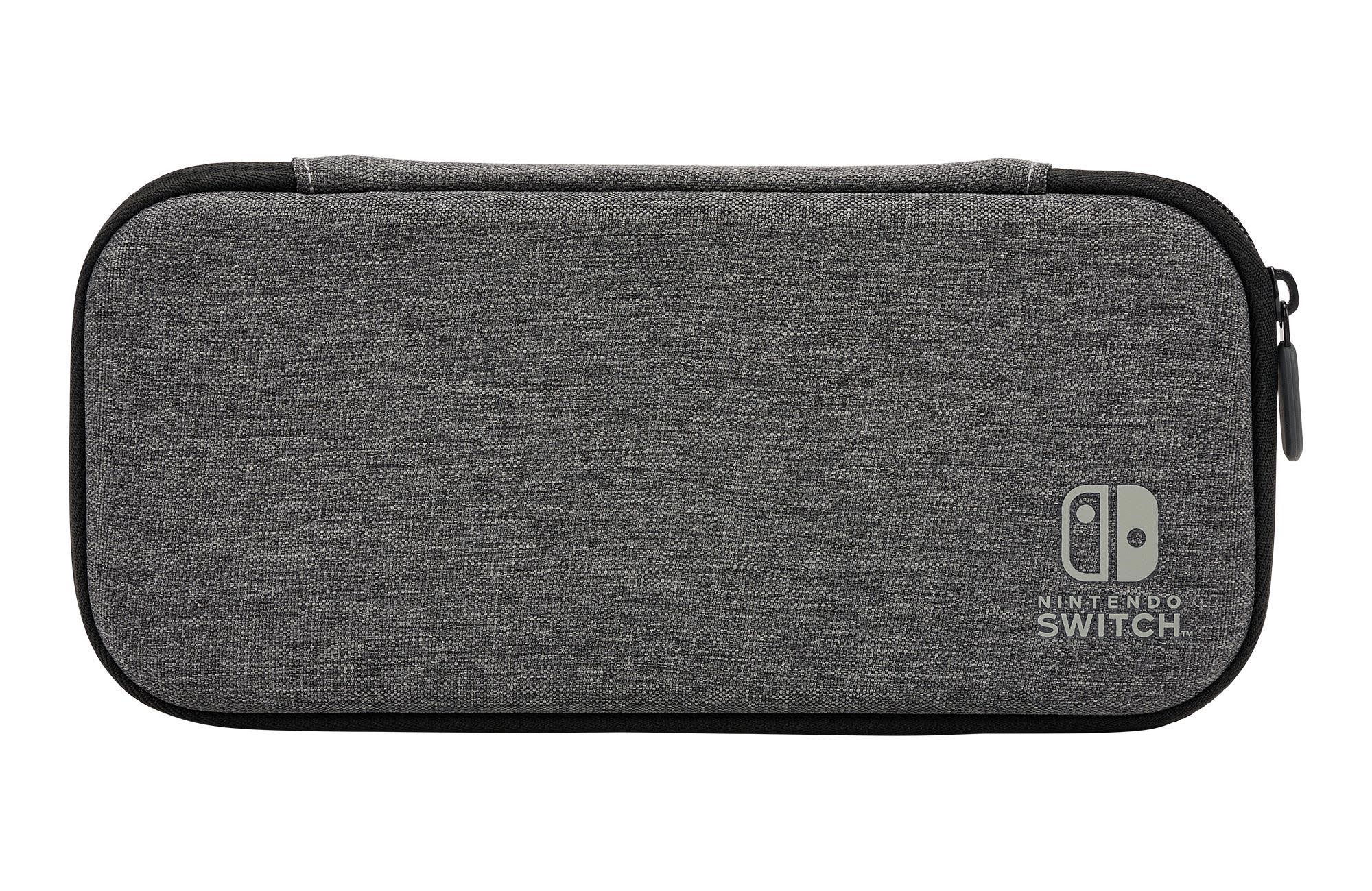 PowerA Slim Case til Nintendo Switch - OLED Model, Nintendo Switch eller Nintendo Switch Lite - Charcoal - Taske - Nintendo Switch Spil Tilbehør 