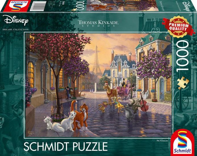 Schmidt Puzzle Disney The Aristocats (1000) 2D Puslespil Puslespil 59690
