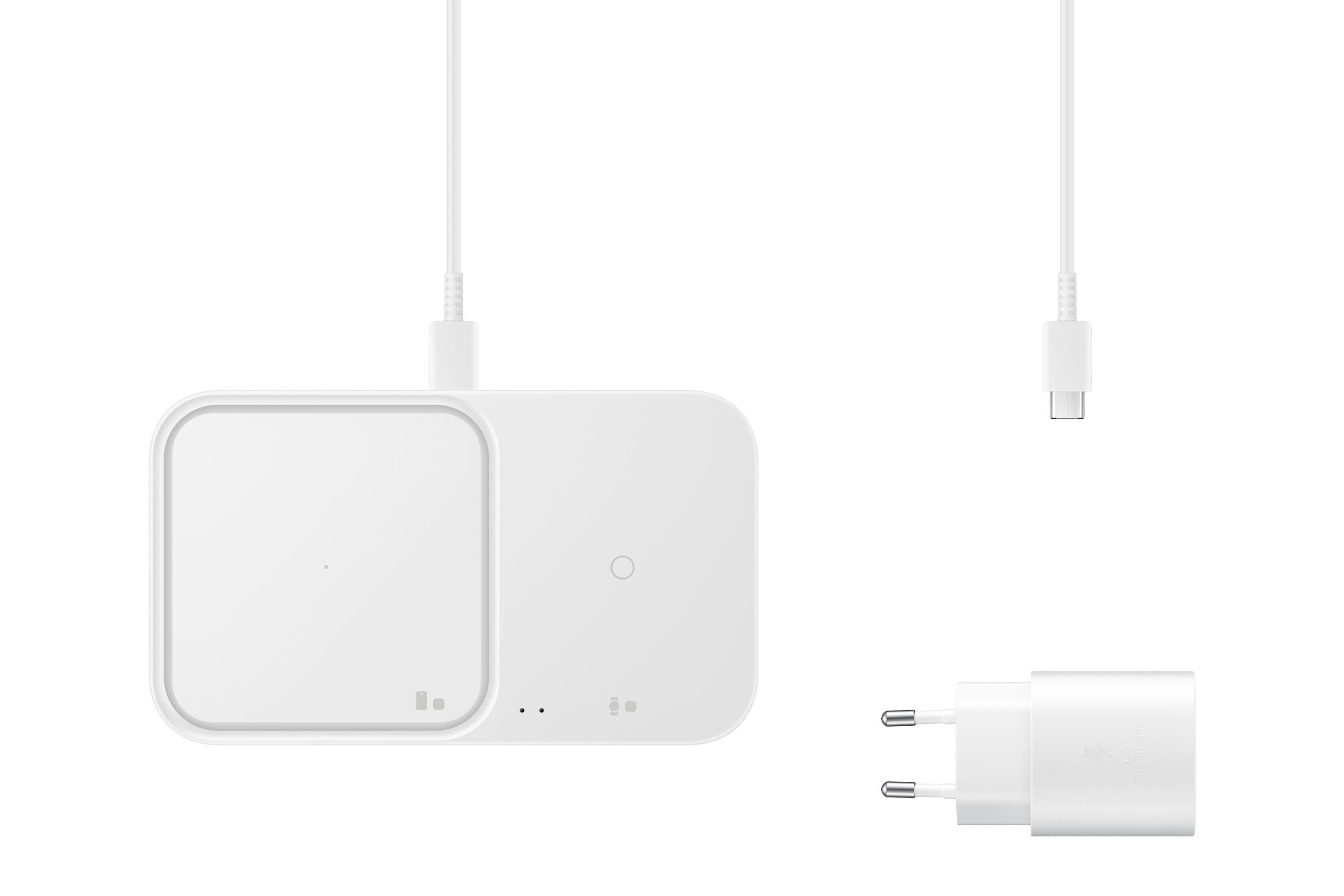 Samsung Wireless Charger Duo (Incl. Power Adapter) - White Mobil Oplader EP-P5400TWEGEU