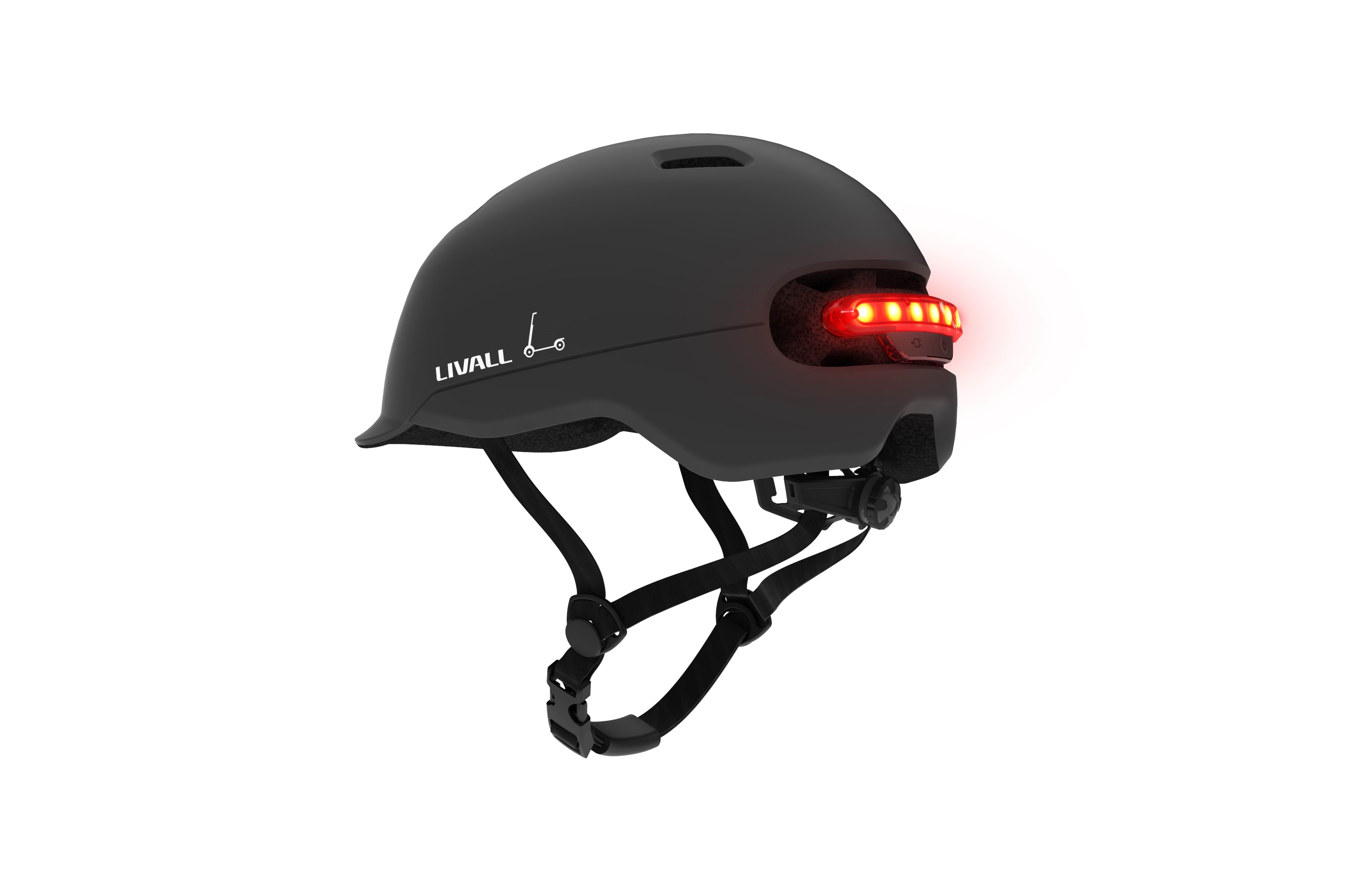 Livall C20 Smart Commuter Hjelm - Medium - Sort El Løbehjul 73940026