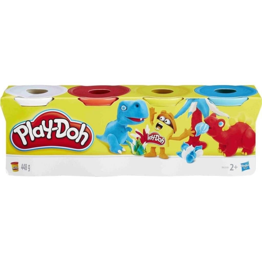 Hasbro Play-Doh 4 Pack of Wild Non-Toxic colours, 4-Ounce Cans Konstruktionslegetøj E4867ES0