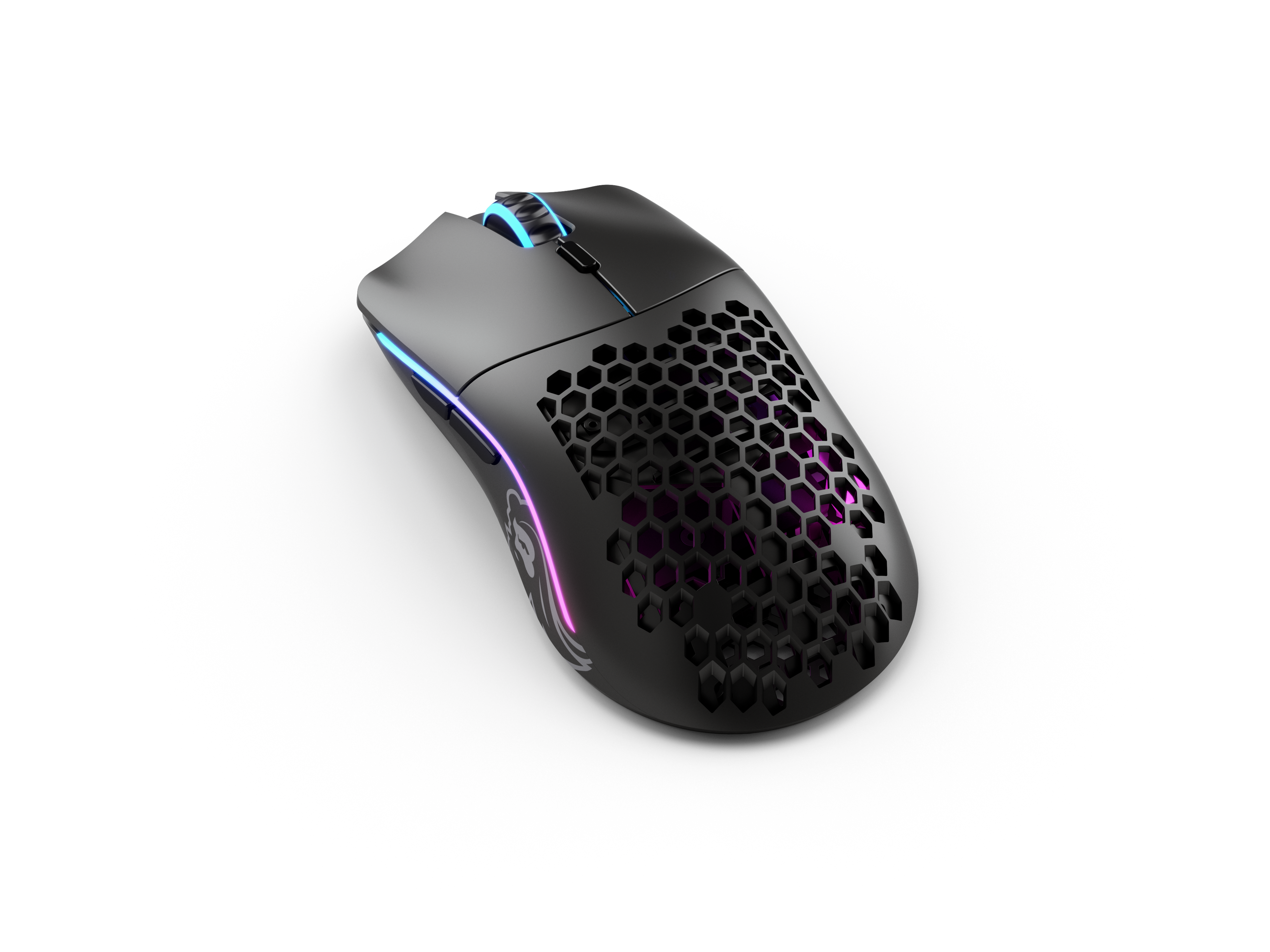 Glorious Model O- Wireless - Matte Black - Gaming Mus - Optisk - 6 knapper - Sort med RGB lys