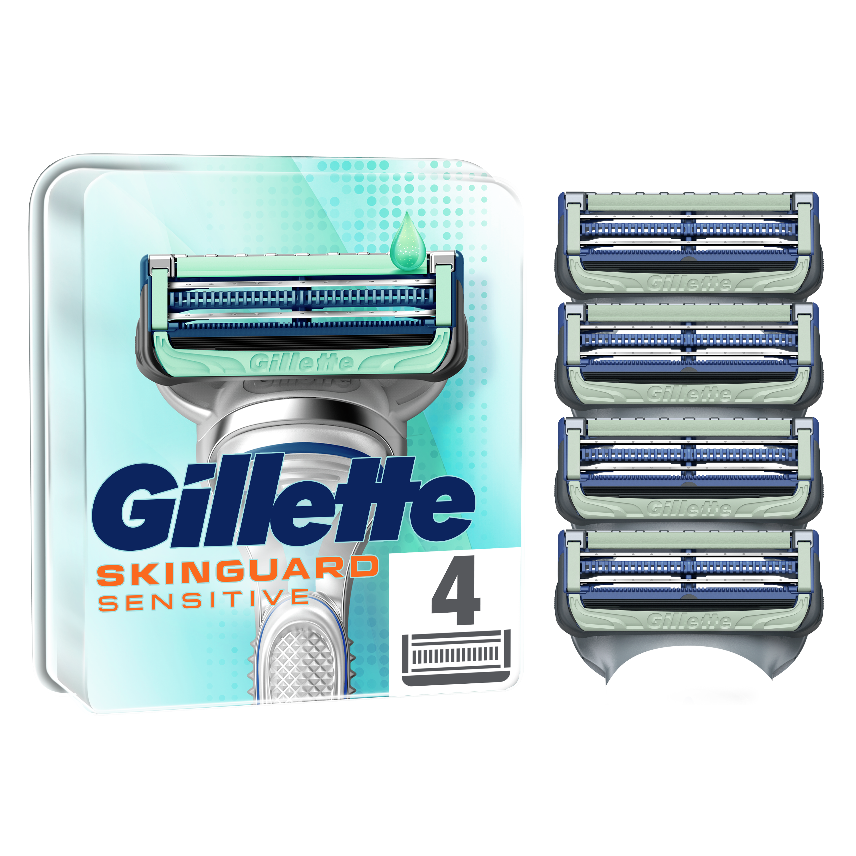 Gillette Skinguard Sensitive 4 pcs Barbergrej 487639