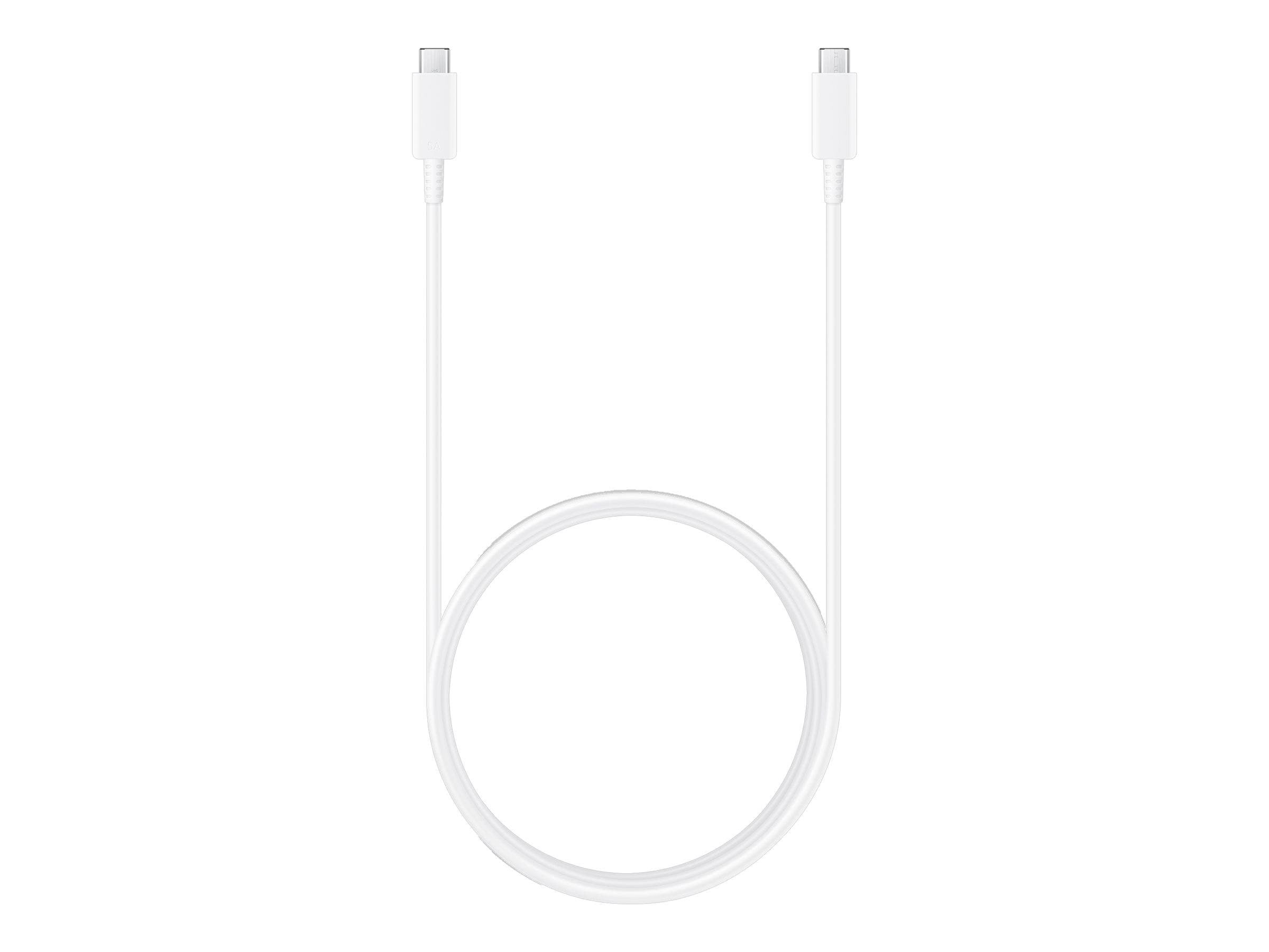 Samsung 1.8m Cable (5A) - White Usb Kabel Hvid EP-DX510JWEGEU