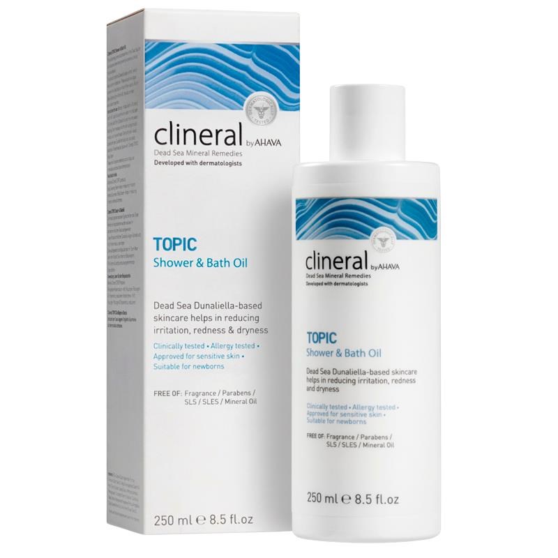 AHAVA Clineral TOPIC Shower & Bath Oil Kropspleje 697045007486