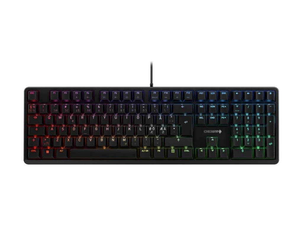 Cherry G80-3000N RGB - Gaming Tastatur - Nordisk - Sort Tastatur G80-3838LWBPN-2