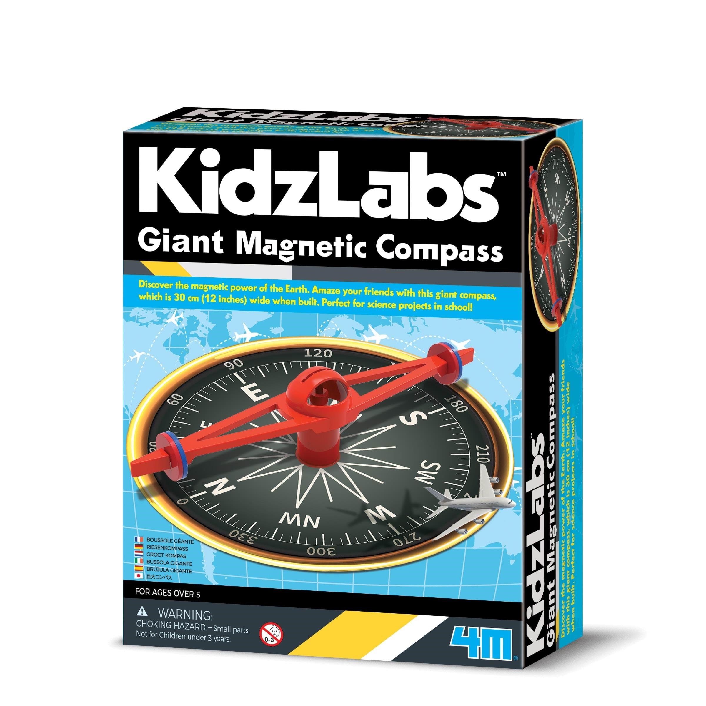 4M Kidzlabs / Giant Magnetic Compass Lærerigt Legetøj 4M-03438