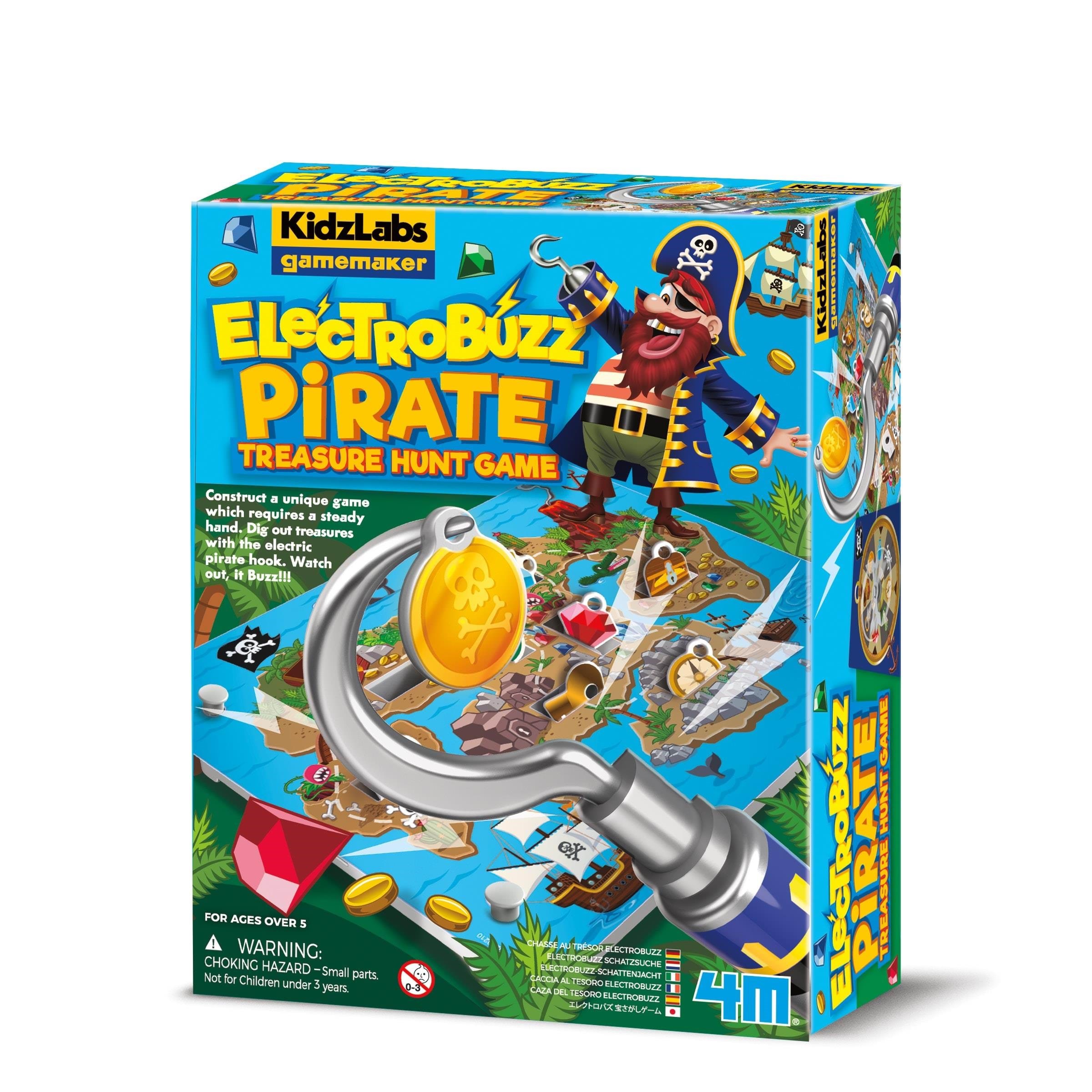 4M KidzLabs Gamemaker/ ElectroBuzz Pirate Treasure Hunt Lærerigt Legetøj 4M-03436