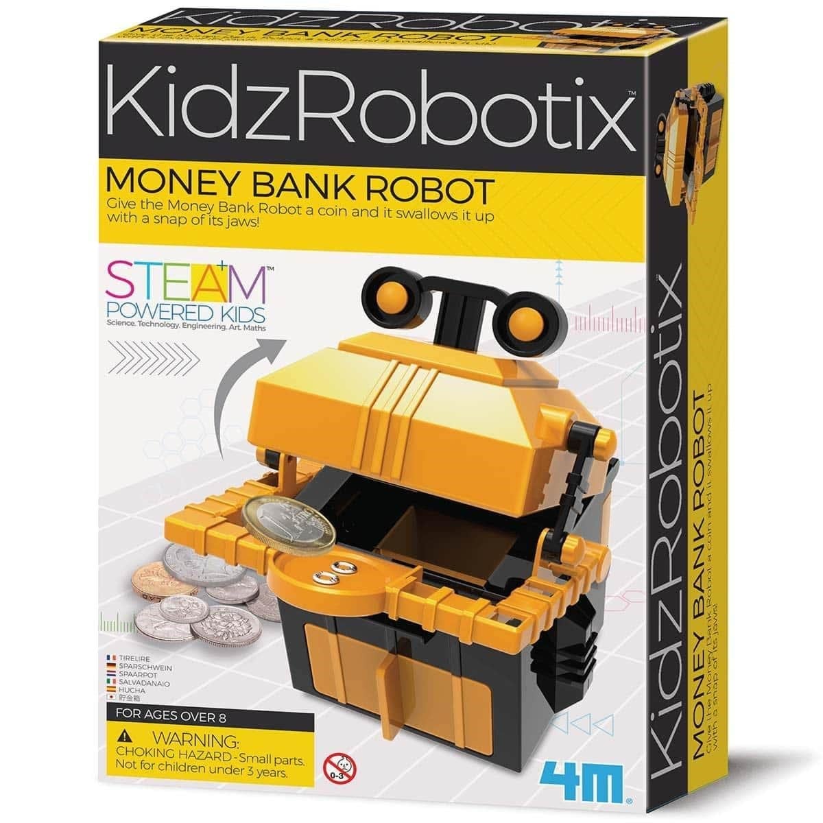 4M KidzRobotix / Money Bank Robot Lærerigt Legetøj 4M-03422