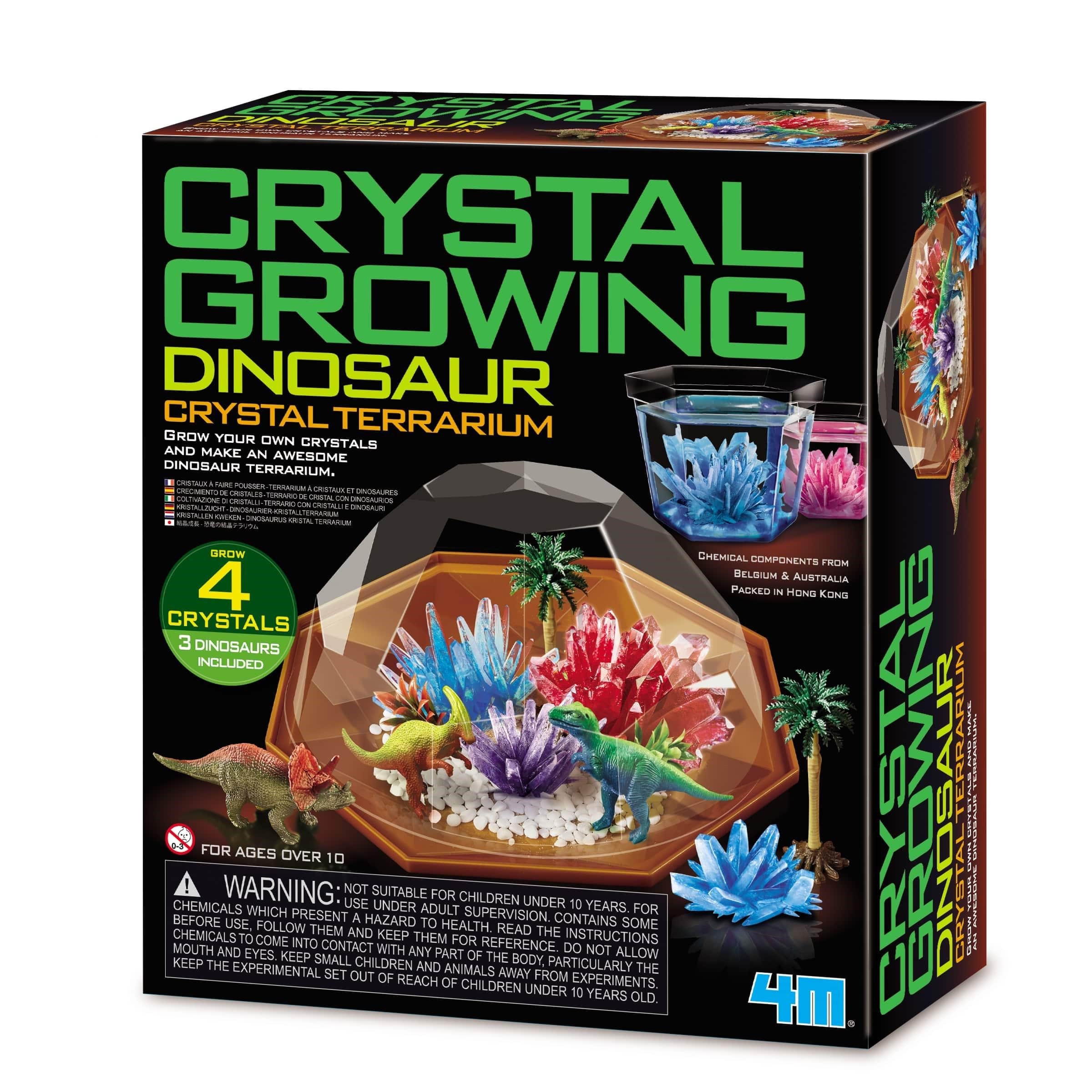 4M Crystal Growing / Dinosaur Crystal Terrarium (EU) Lærerigt Legetøj 4M-03926