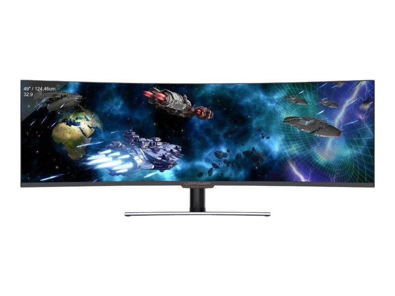49" LC Power LC-M49-DFHD-144-C-Q - 3840x1080 - 144Hz - VA Computerskærm Black