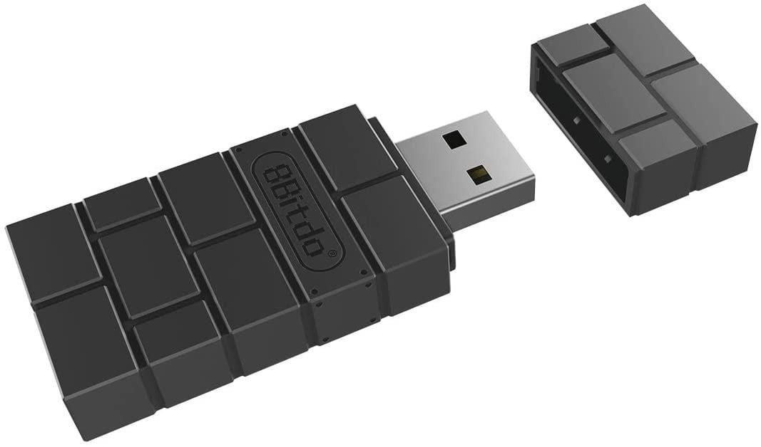 8BitDo USB Wireless Adapter 2 - Black - Wireless Tilbehør til spillekonsol - Android Spil Tilbehør RET00283