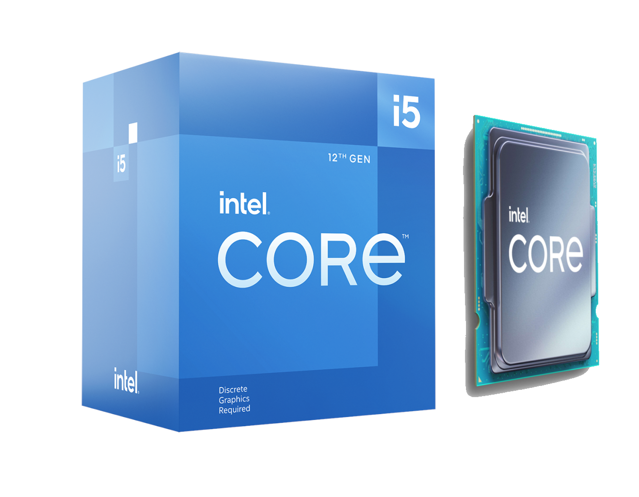 Intel Core i5-12400F Alder Lake CPU - 6 kerner - 2.5 GHz - Intel LGA1700 - Intel Boxed (med køler)