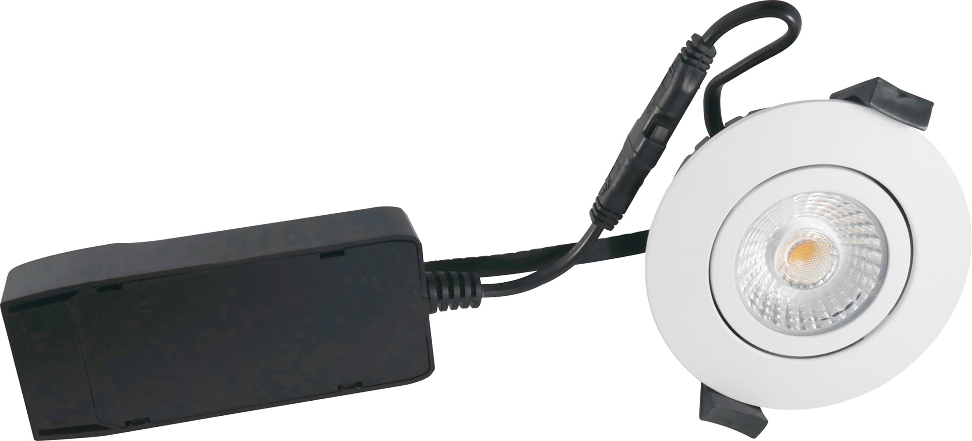 Nordtronic Low ECO indbygningsspot rund 6W 2700K, mat hvid Lampe 32111012