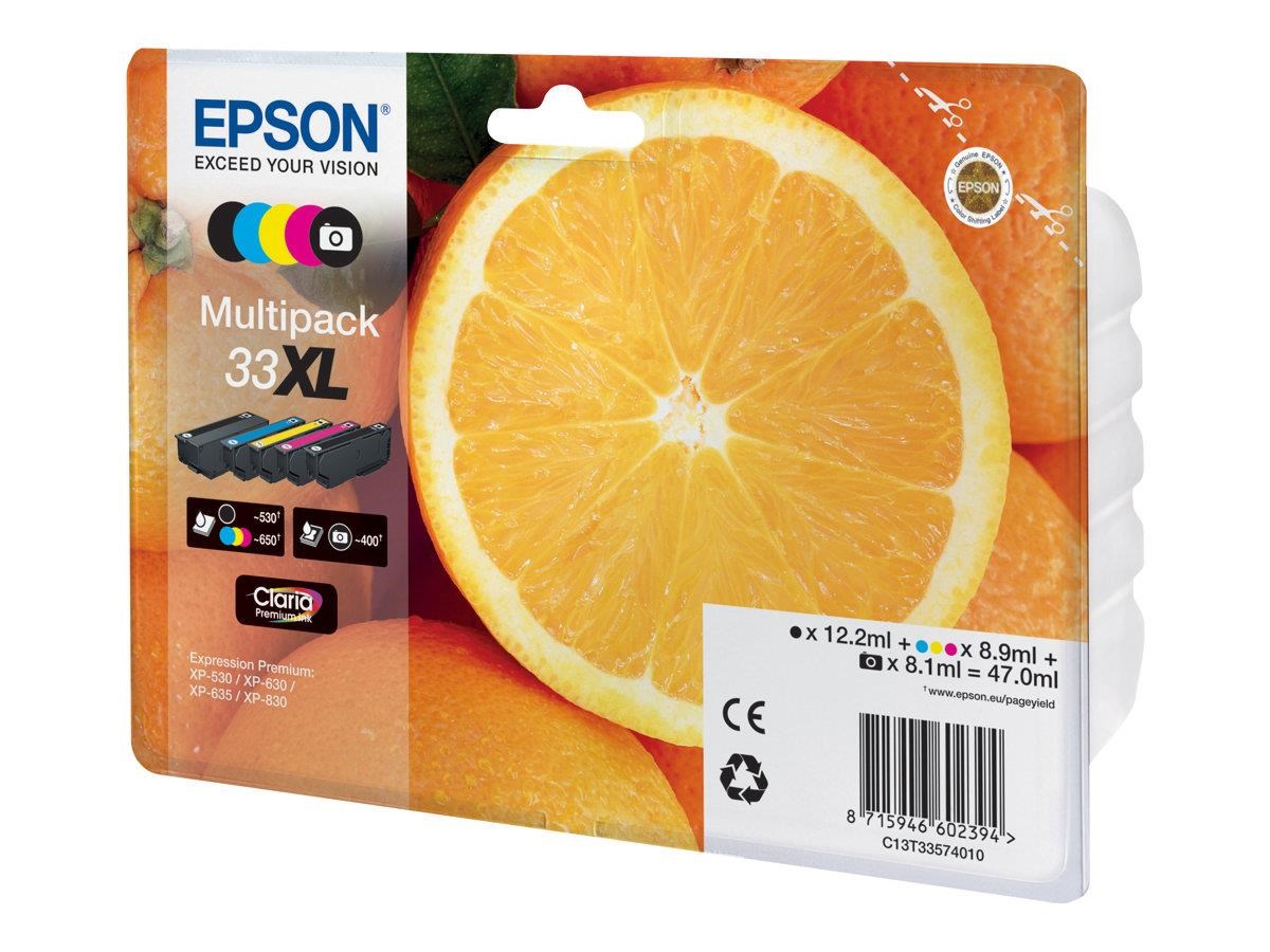 Epson 33XL Multipack - 5-pack - XL - black yellow cyan magenta photo black - original - ink cartridge