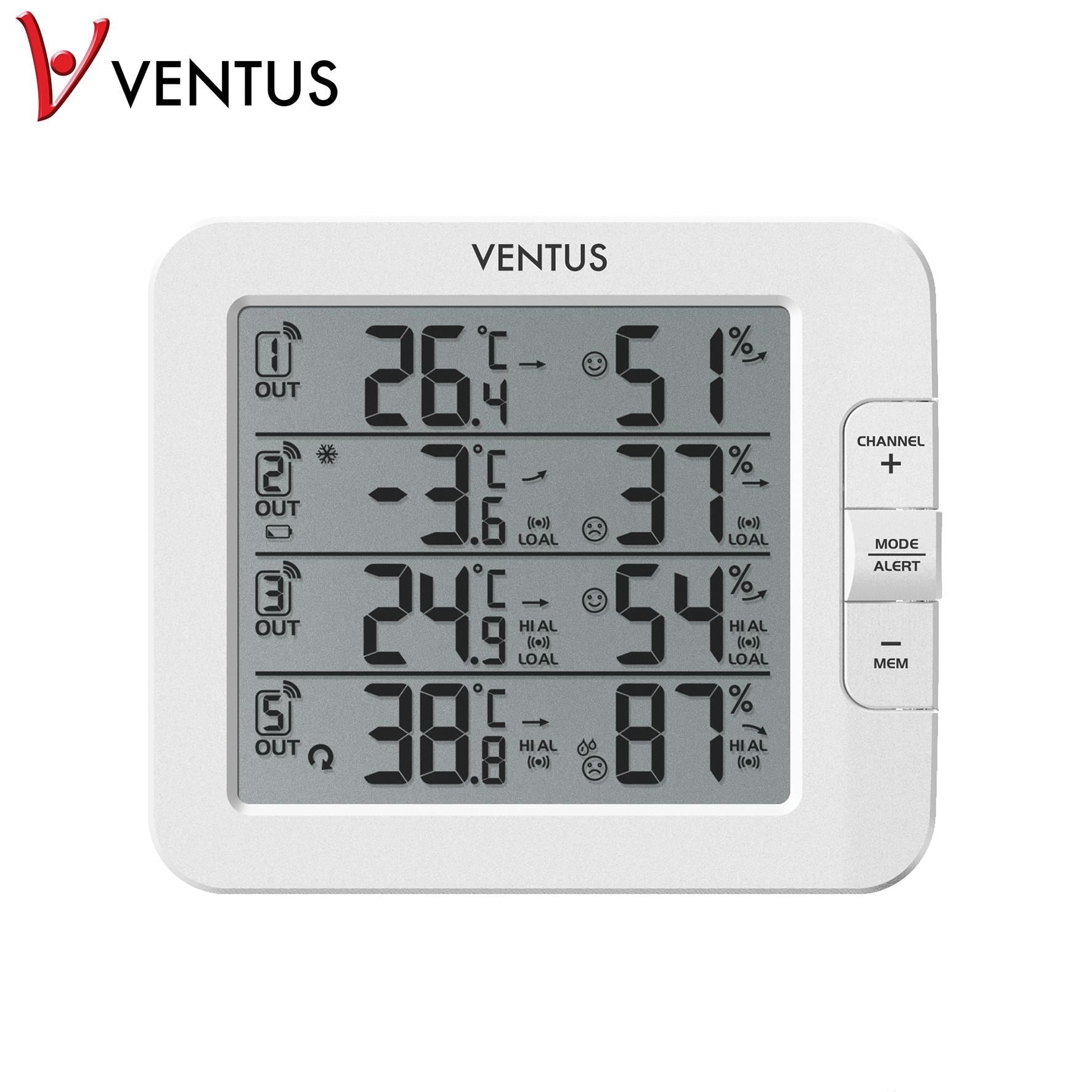 VENTUS Vejrstation med 3 sensorer W210 Vejrstation