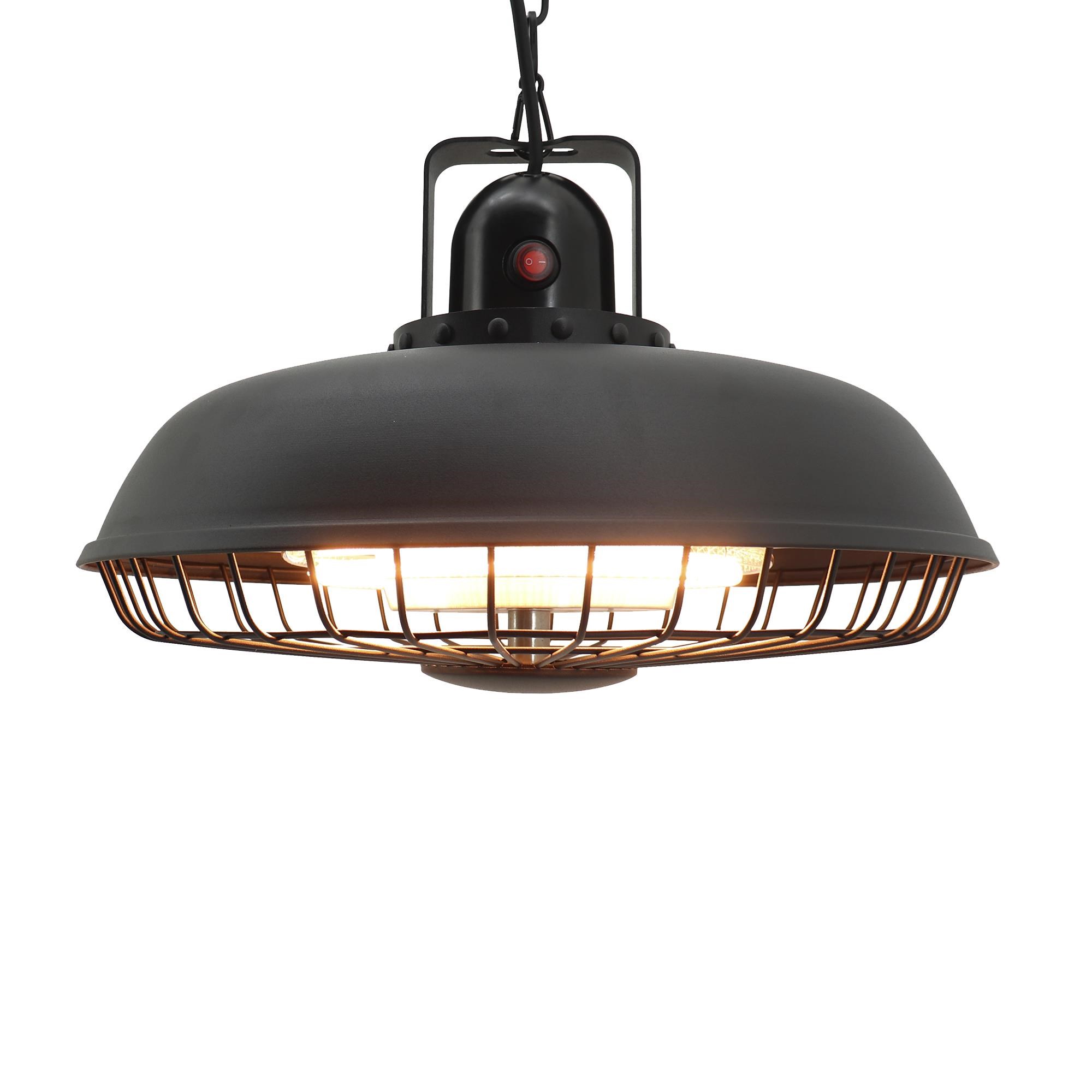 HORTUS Terrassevarmer 600/1200/1800W lofthængt, remote, soft touch Terrassevarmer 211-312