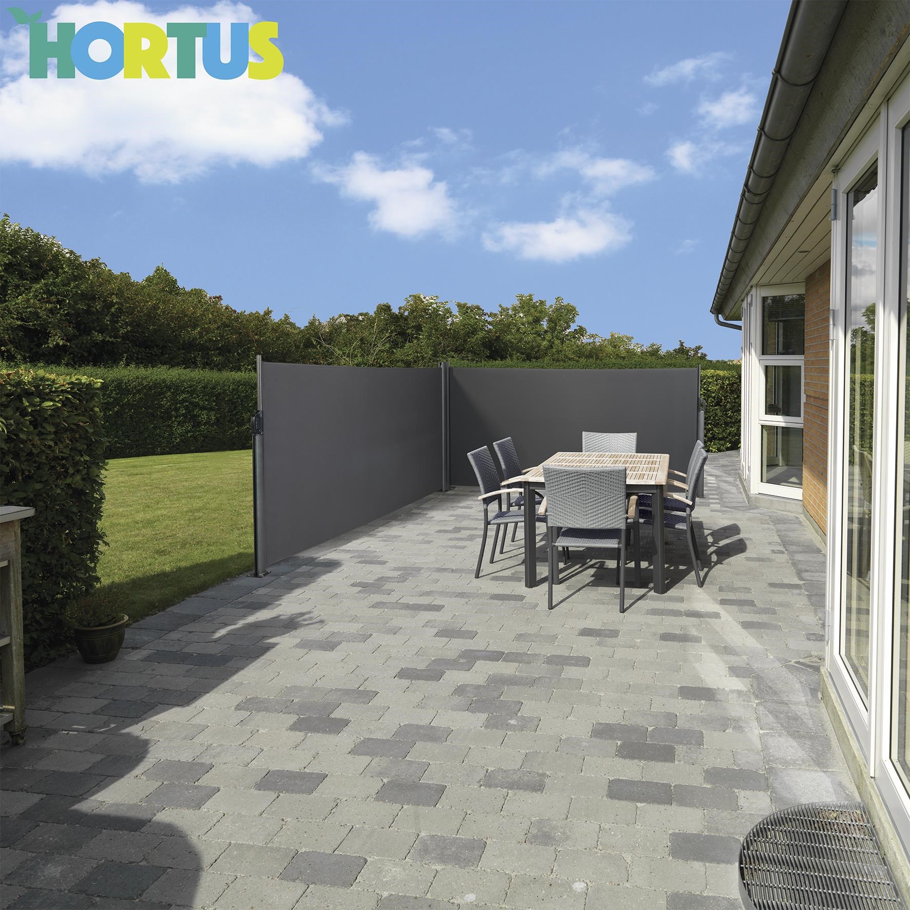 HORTUS Udtrækssejl dobbelt 140 x 600 cm Haveredskab 211-910