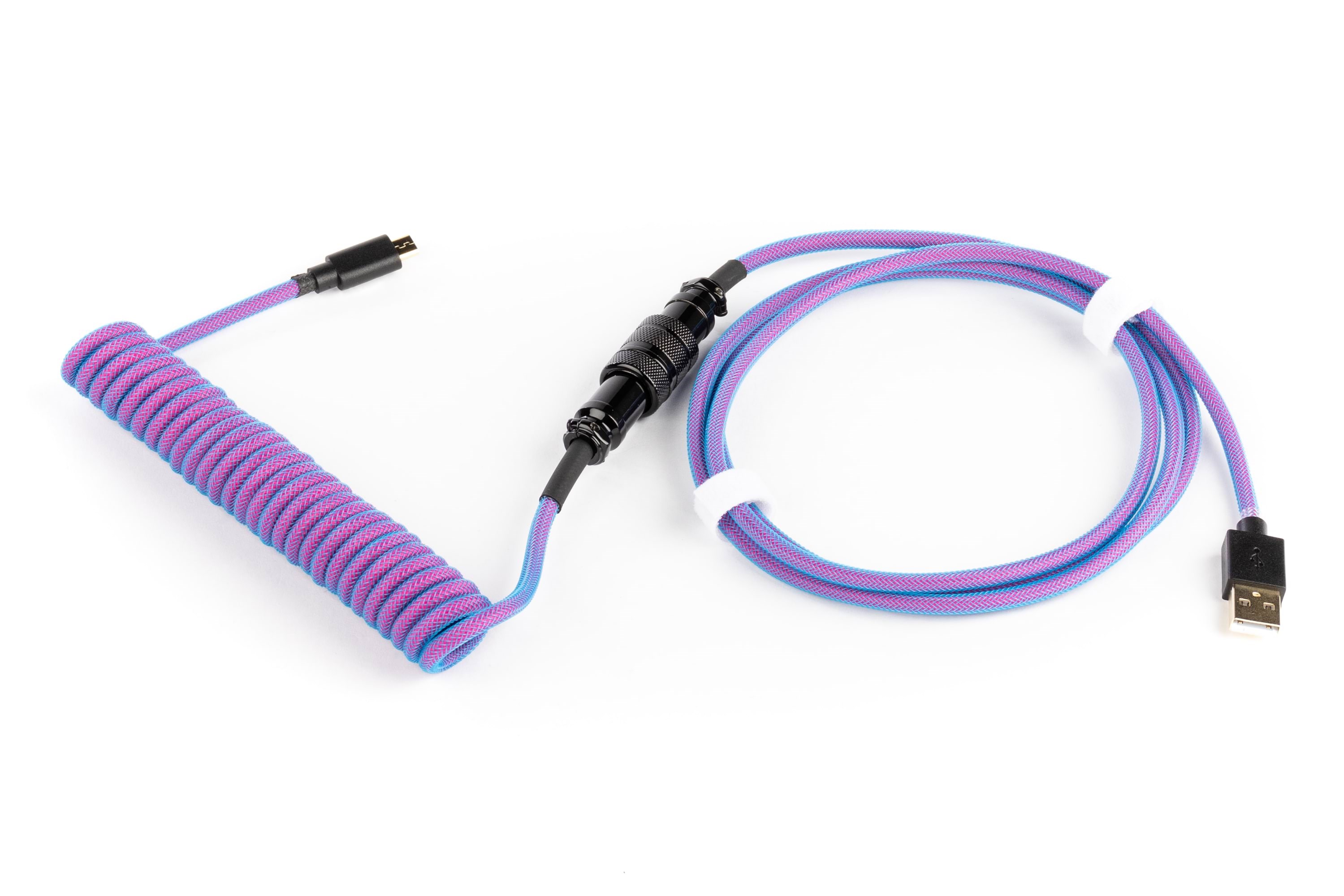 DUTZO Coiled Aviator Micro-USB B cable - Purple - Opgraderings tilbehør - Lilla