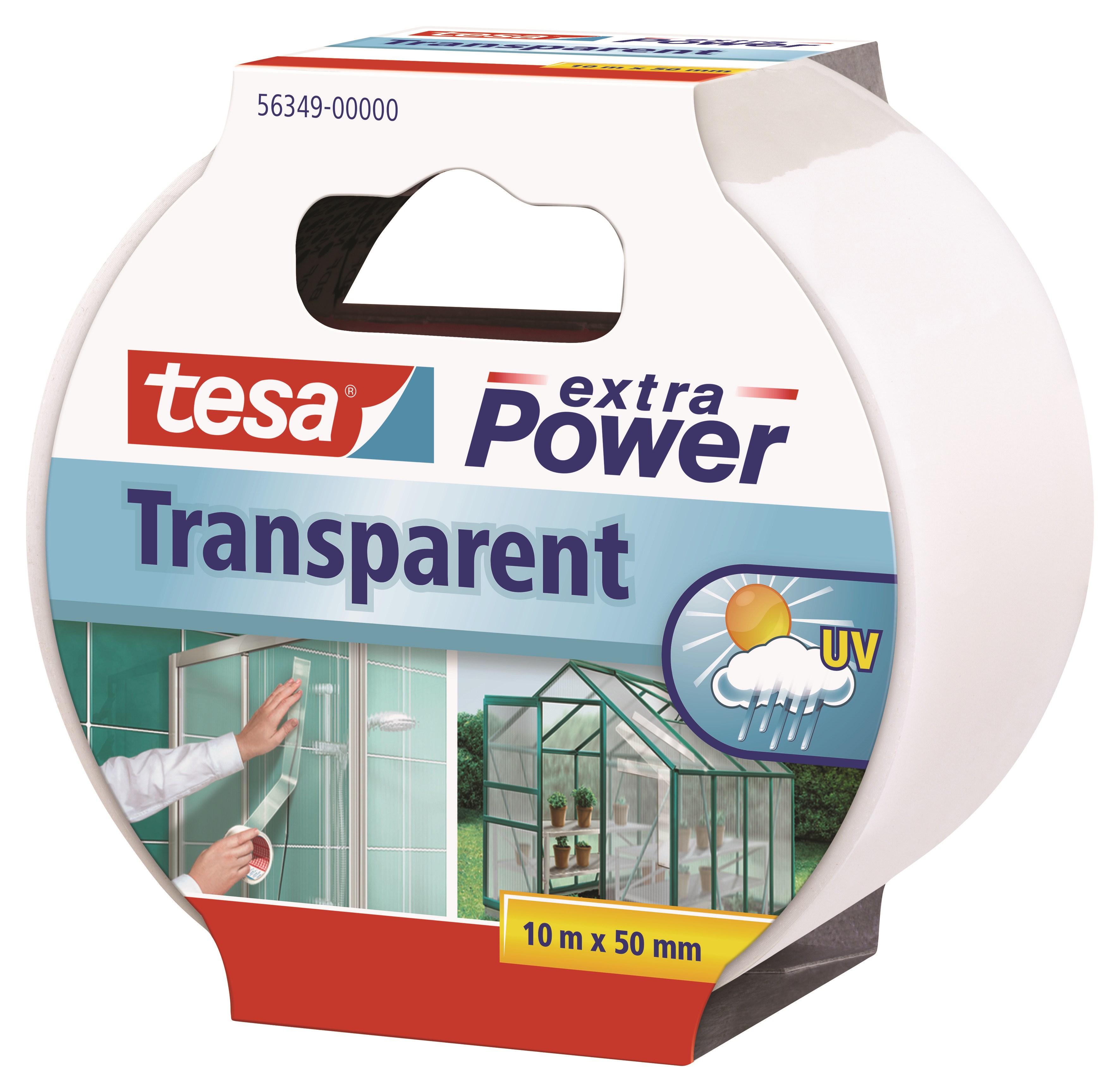 tesa Duct Tape extra Power 10m x 50mm Transparent Tape 56349-00000-04