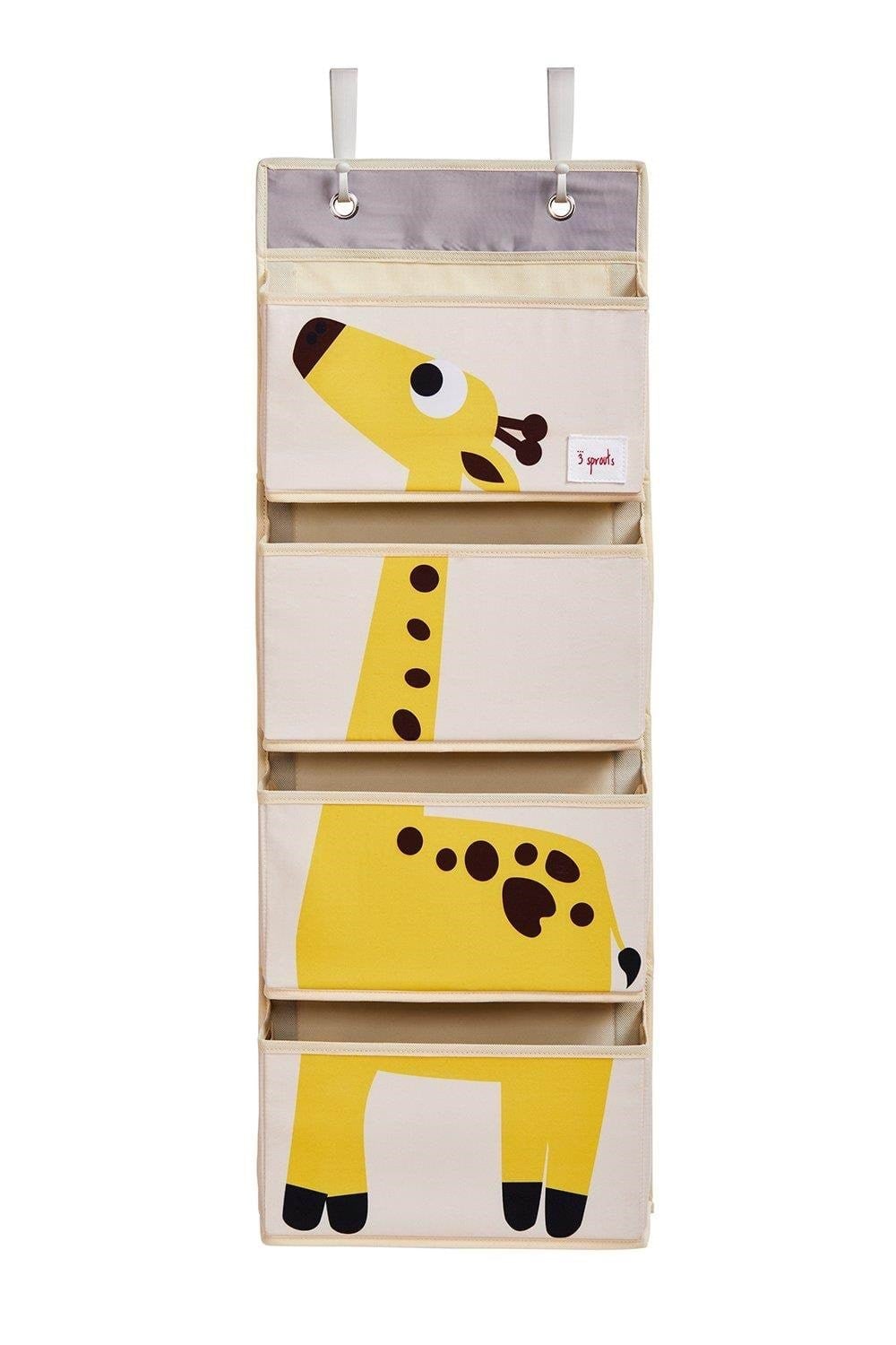 3 Sprouts Hanging Wall Organizer - Yellow Giraffe Børneværelse IWOGRF