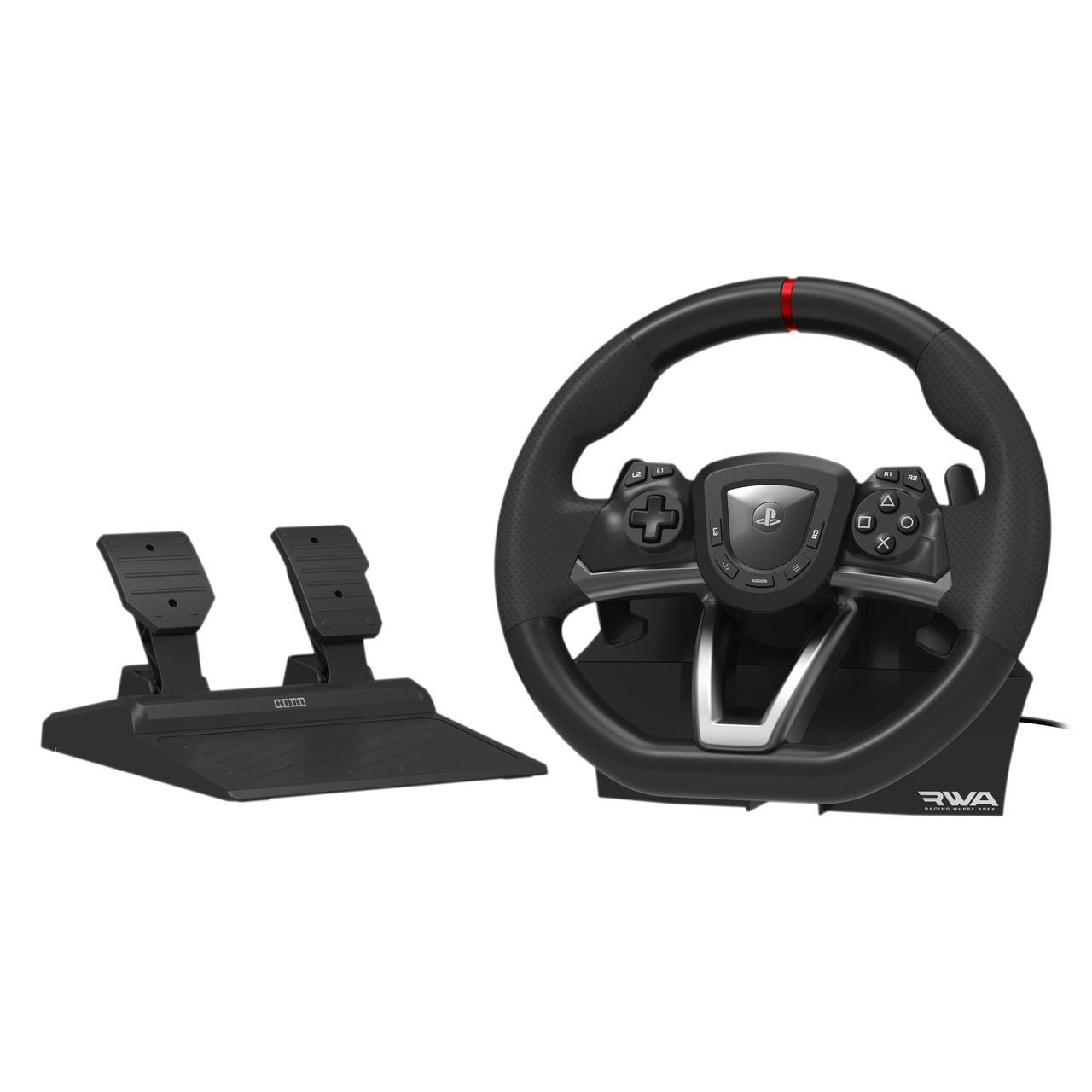 HORI Racing Wheel APEX for PlayStation 5 & PC - Wired Wheel, gamepad and pedals set - Sony PlayStation 4