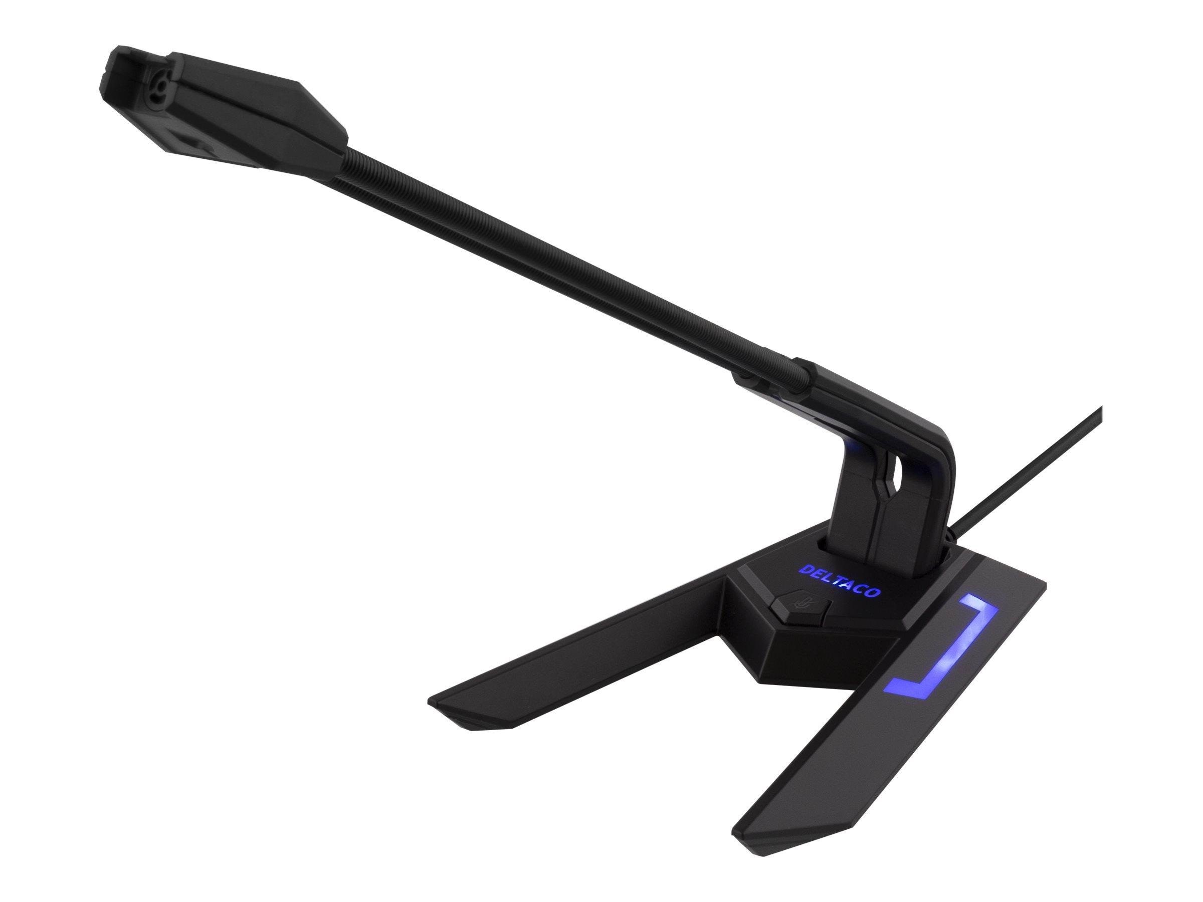 Deltaco MF-104 USB Desktop Microphone Mikrofon