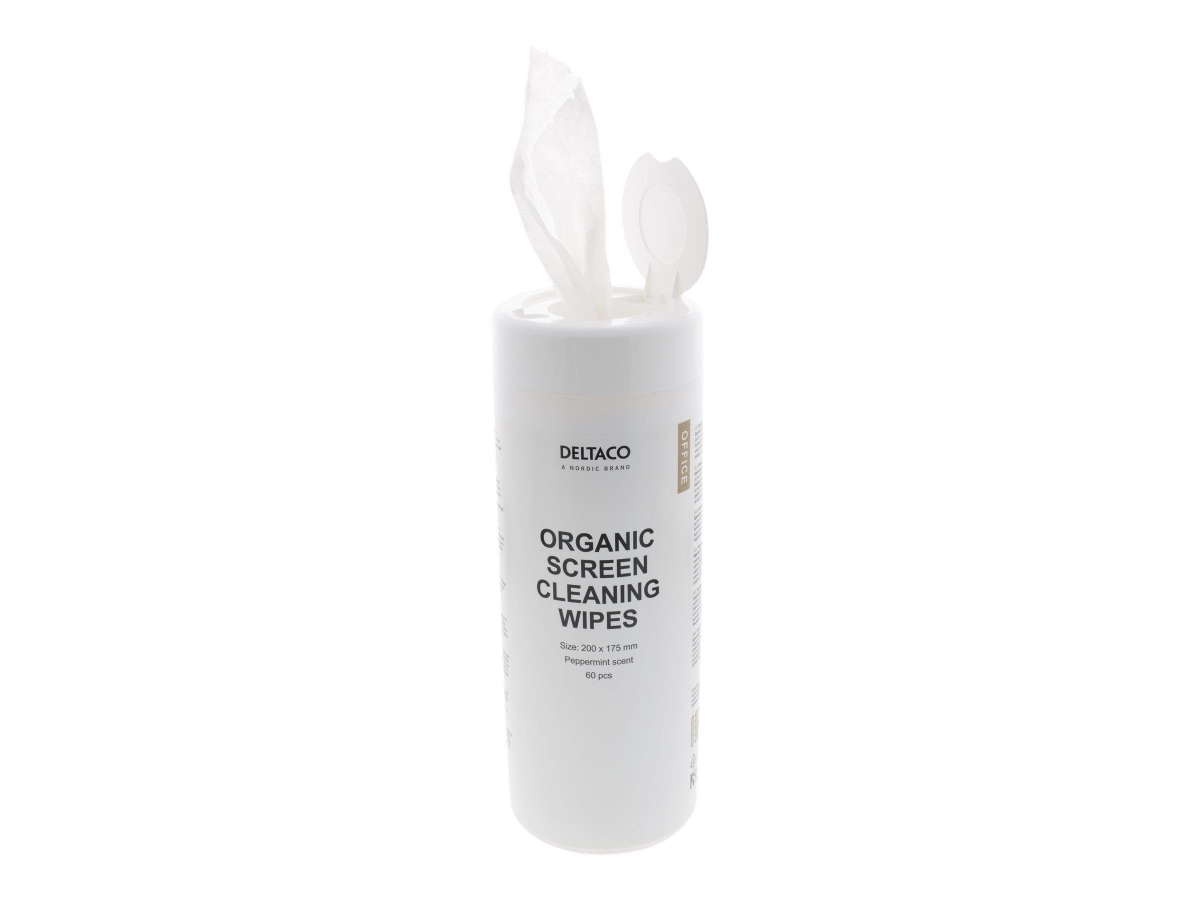 Deltaco Screen Cleaning Wipes 60 Pcs Mobil Tilbehør CK1026