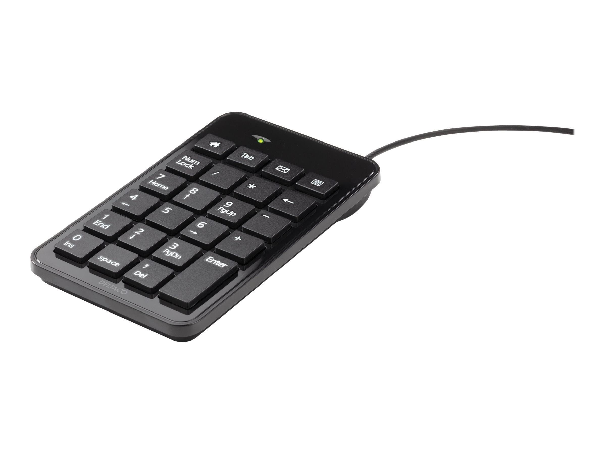 Deltaco TB-120 - Keypad USB black - Numpad - Sort Tastatur
