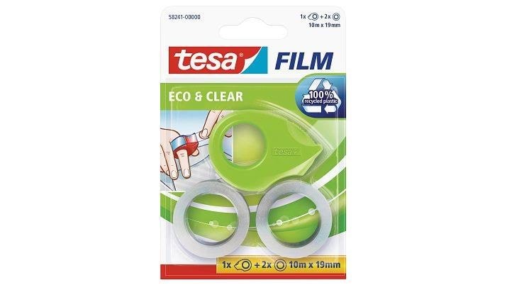 tesa Minidispenser ecoLogo + 2 rolls film eco&clear 10m x 19mm Tape 58241-00000-01