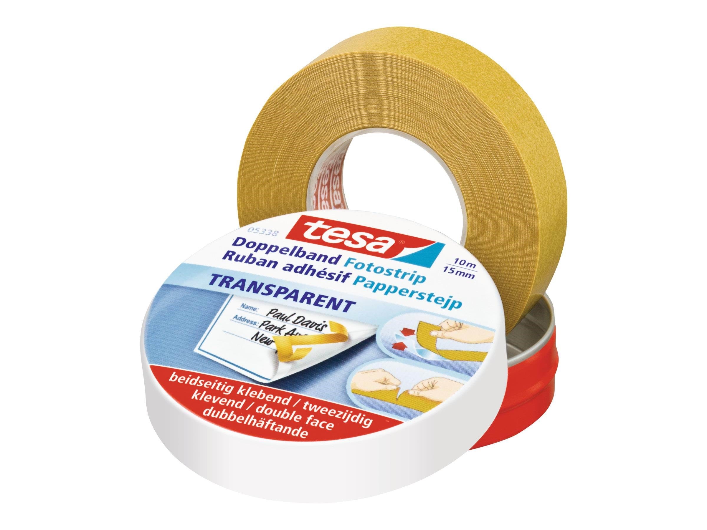 tesa Double-sided tape 10m x 15mm Tape 05338-00000-01