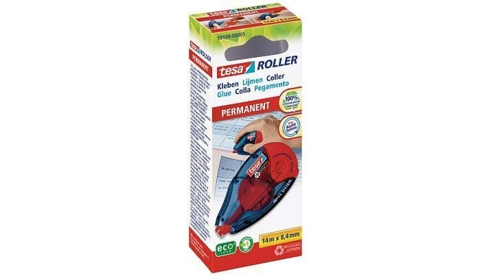 tesa Roller permanent Permanent Gluing ecoLogo 14m x 8.4mm Tape 59151-00002-06