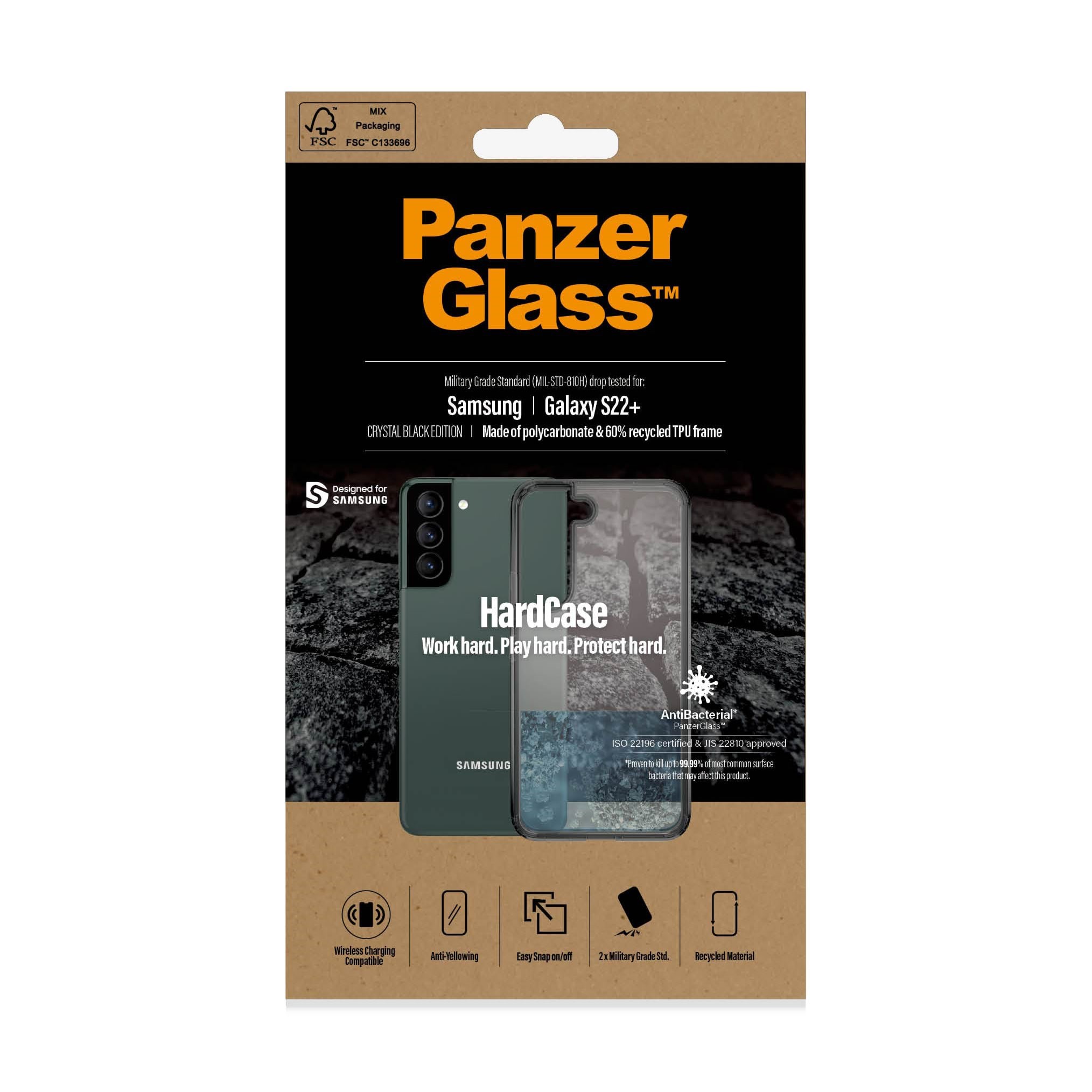 PanzerGlass HardCase Samsung Galaxy S22 Plus - Smokey Black Mobilcover PANZER0372